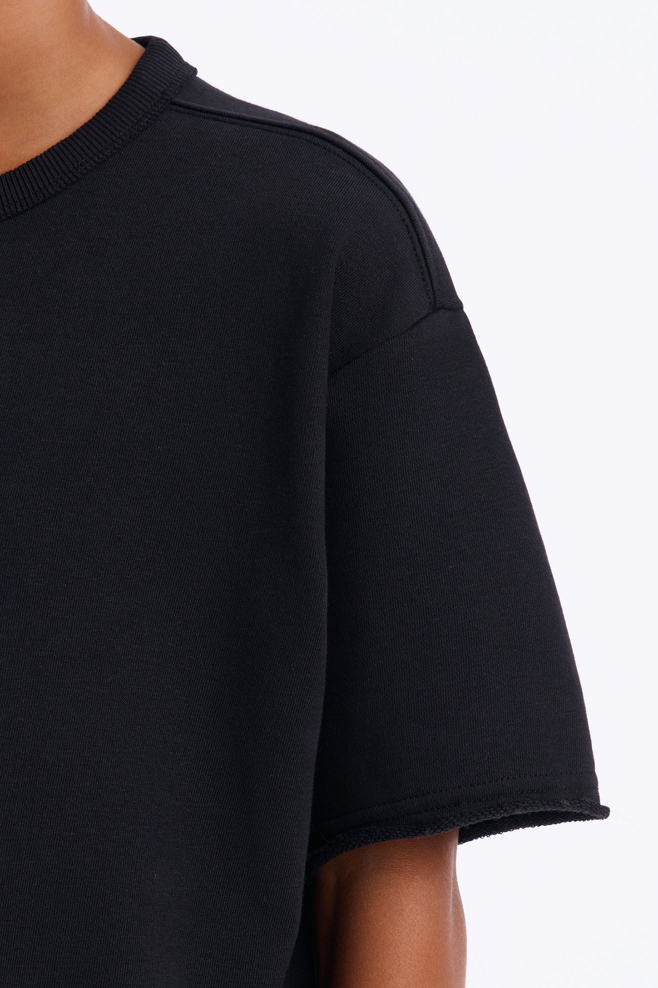 Mini I Like How It Looks Oversized Terry Short Sleeve Tee - Black image 4