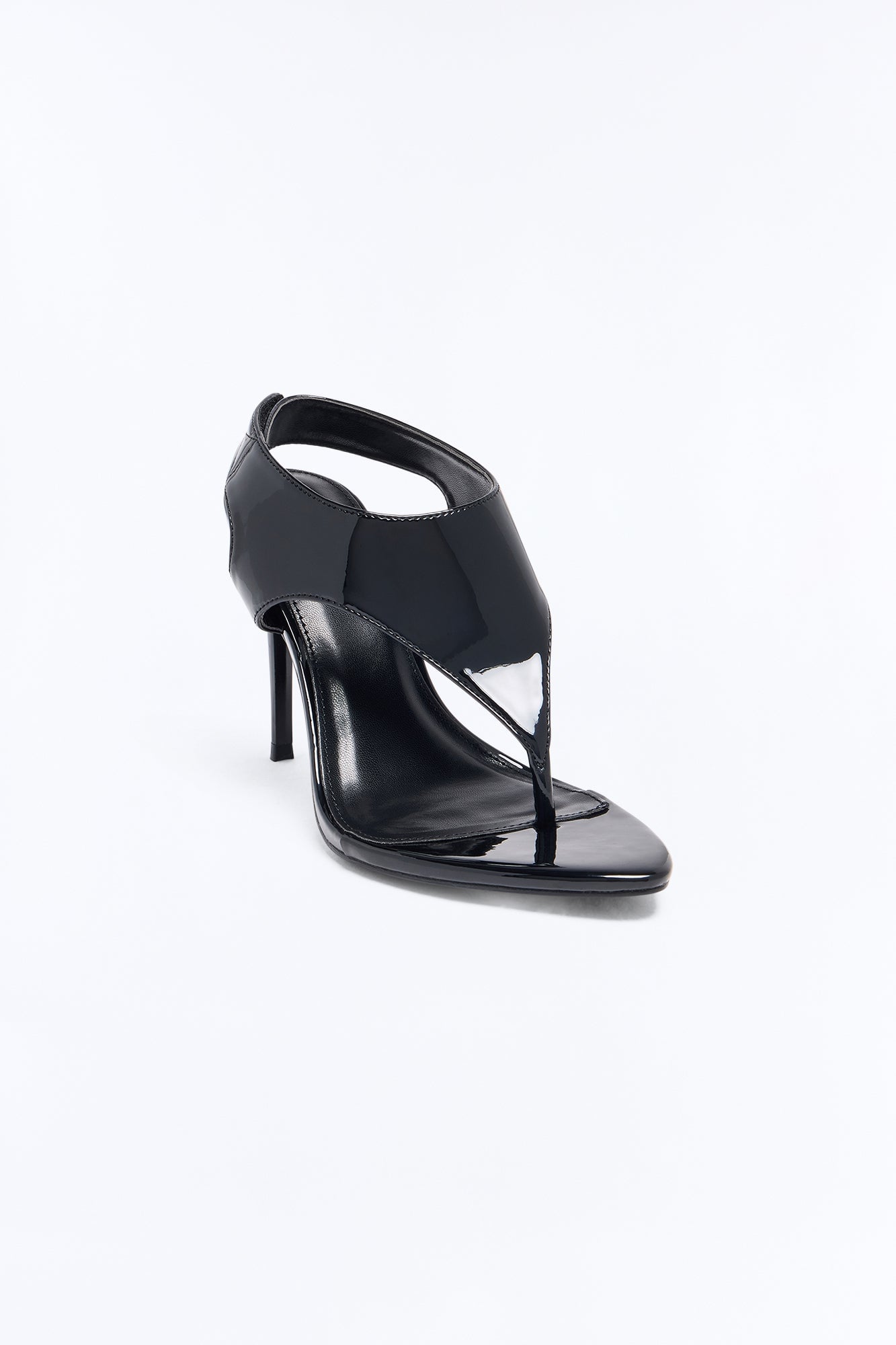 Take Notes Thong High Heels - Black image 4