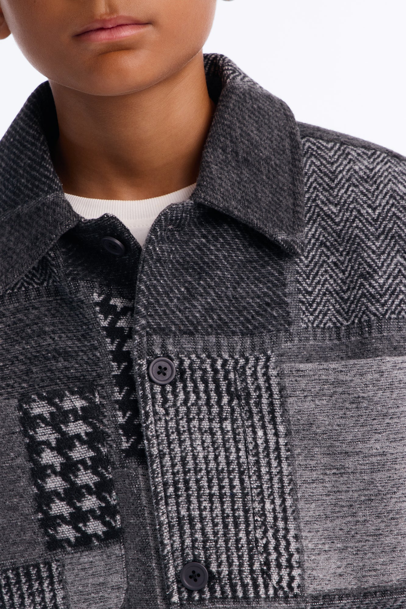 Mini They're Satisfied Patch Jacket - Grey image 4