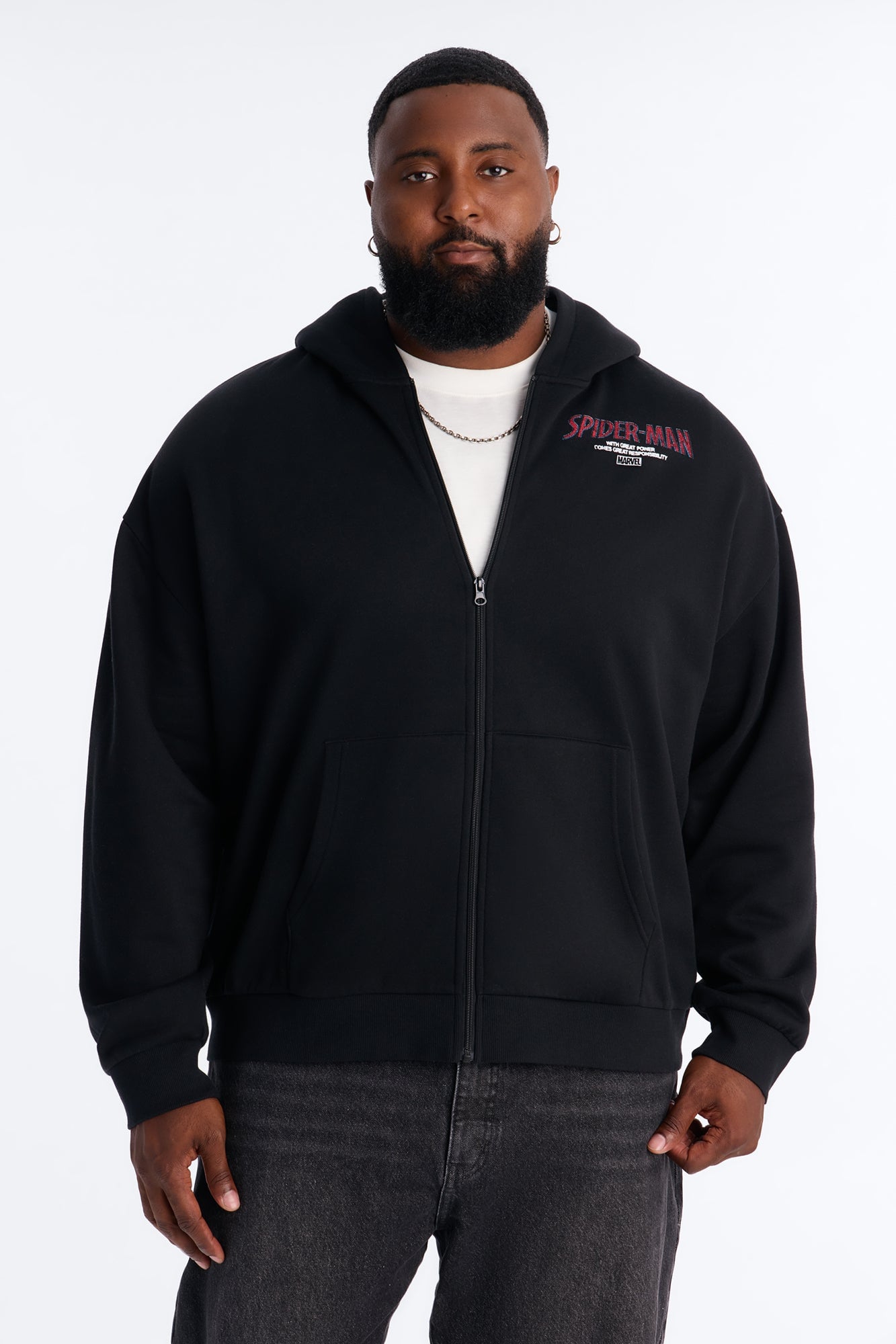 Spider Man Brand New Day Zip Up Hoodie - Black/combo image 1