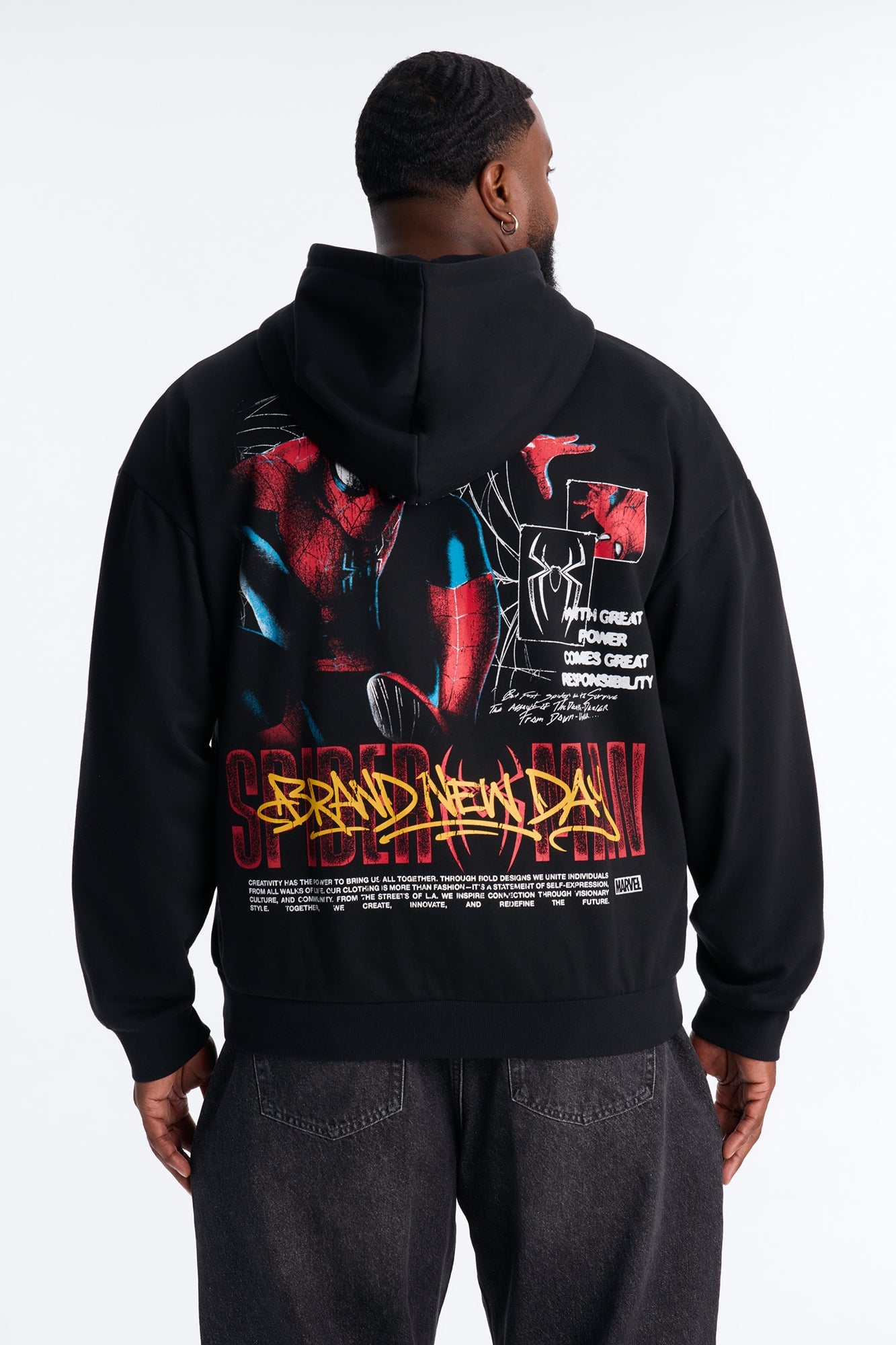 Spider Man Brand New Day Zip Up Hoodie - Black/combo image 4