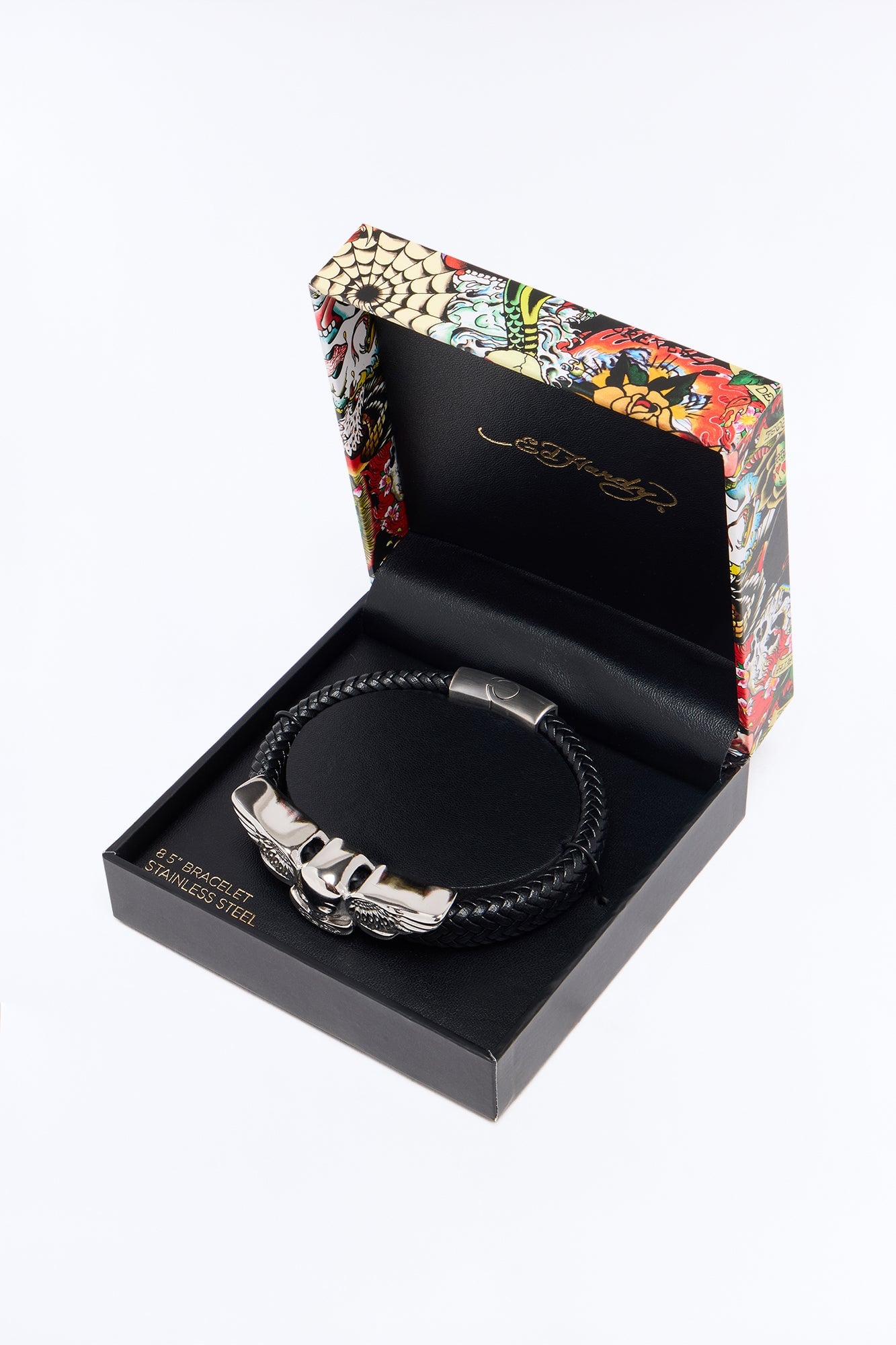 Ed Hardy Cord Bracelet - Silver image 5