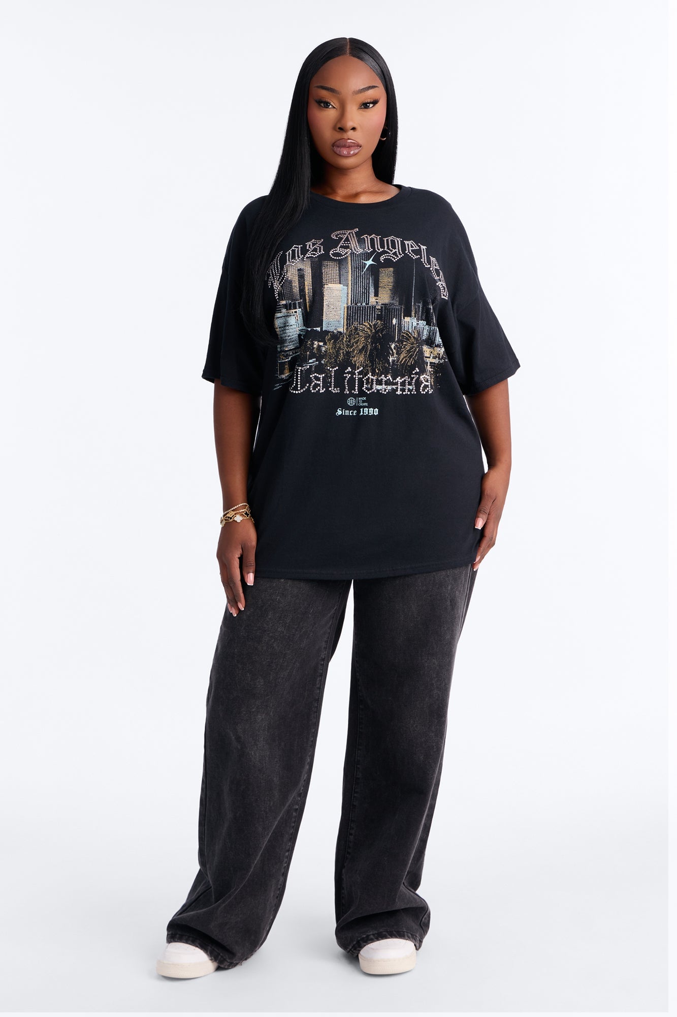 LA Downtown Dreamer Tee - Black image 2