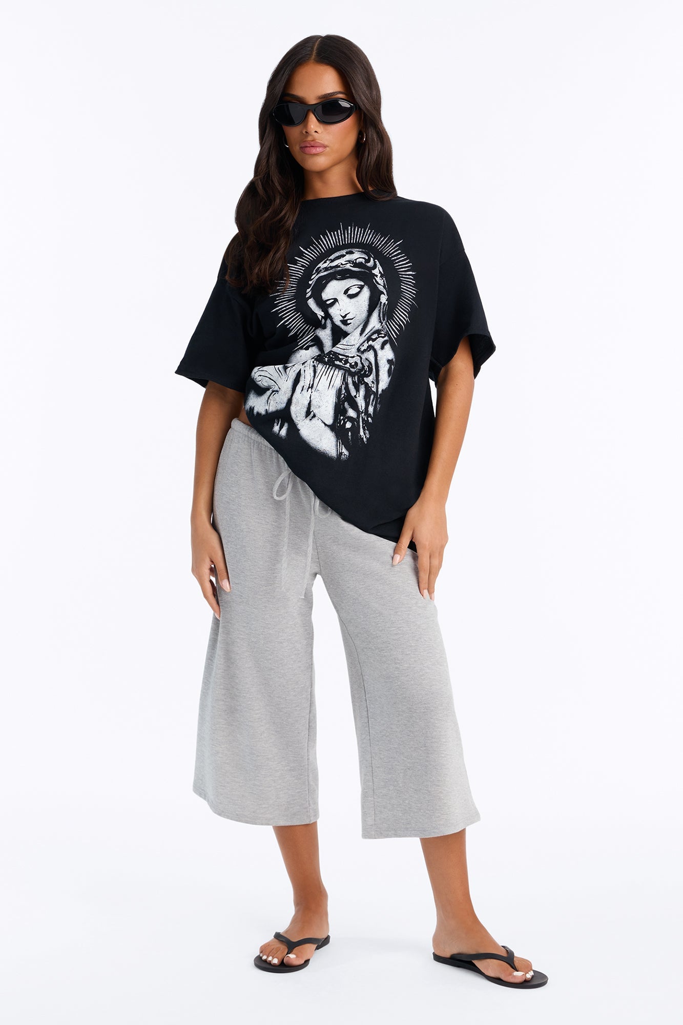 Sacred Saint Prayers Tee - Black image 5
