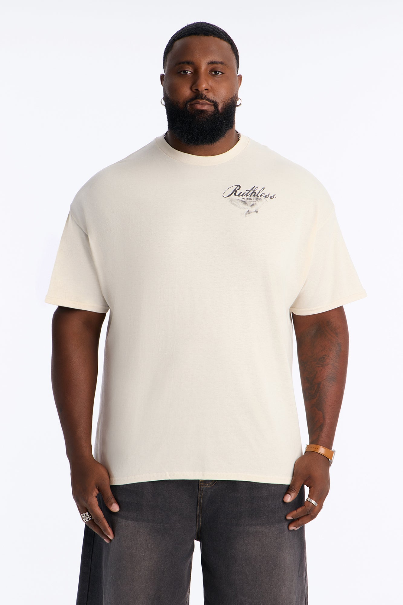 Ruthless No Mercy Given Short Sleeve Tee - Natural