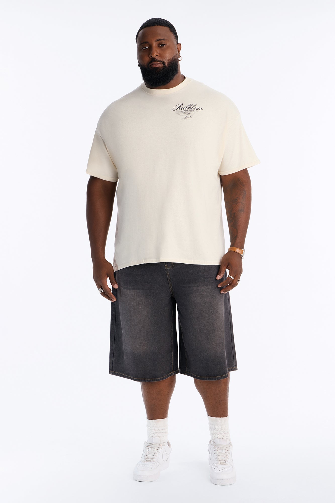 Ruthless No Mercy Given Short Sleeve Tee - Natural image 2