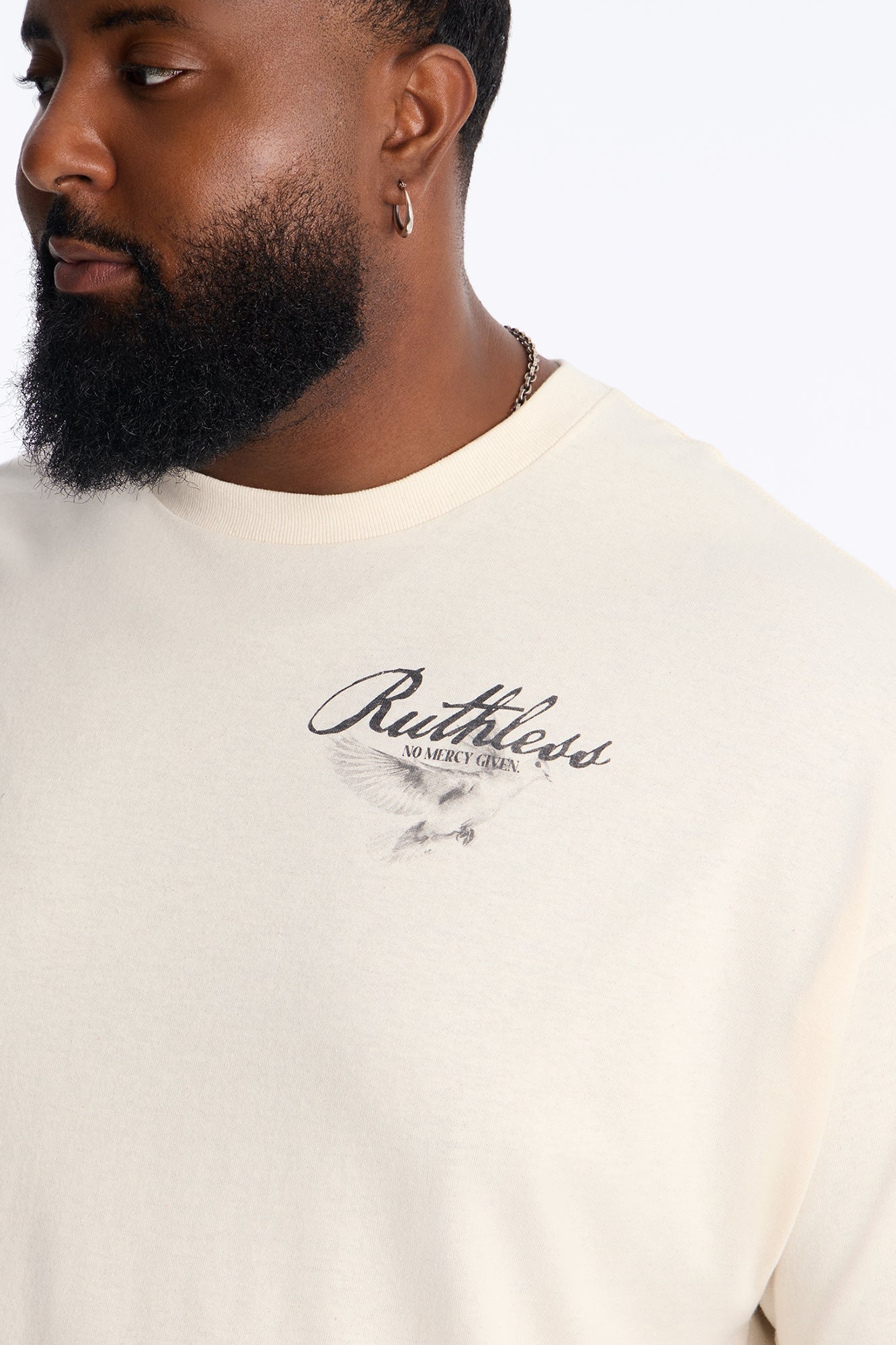 Ruthless No Mercy Given Short Sleeve Tee - Natural image 3