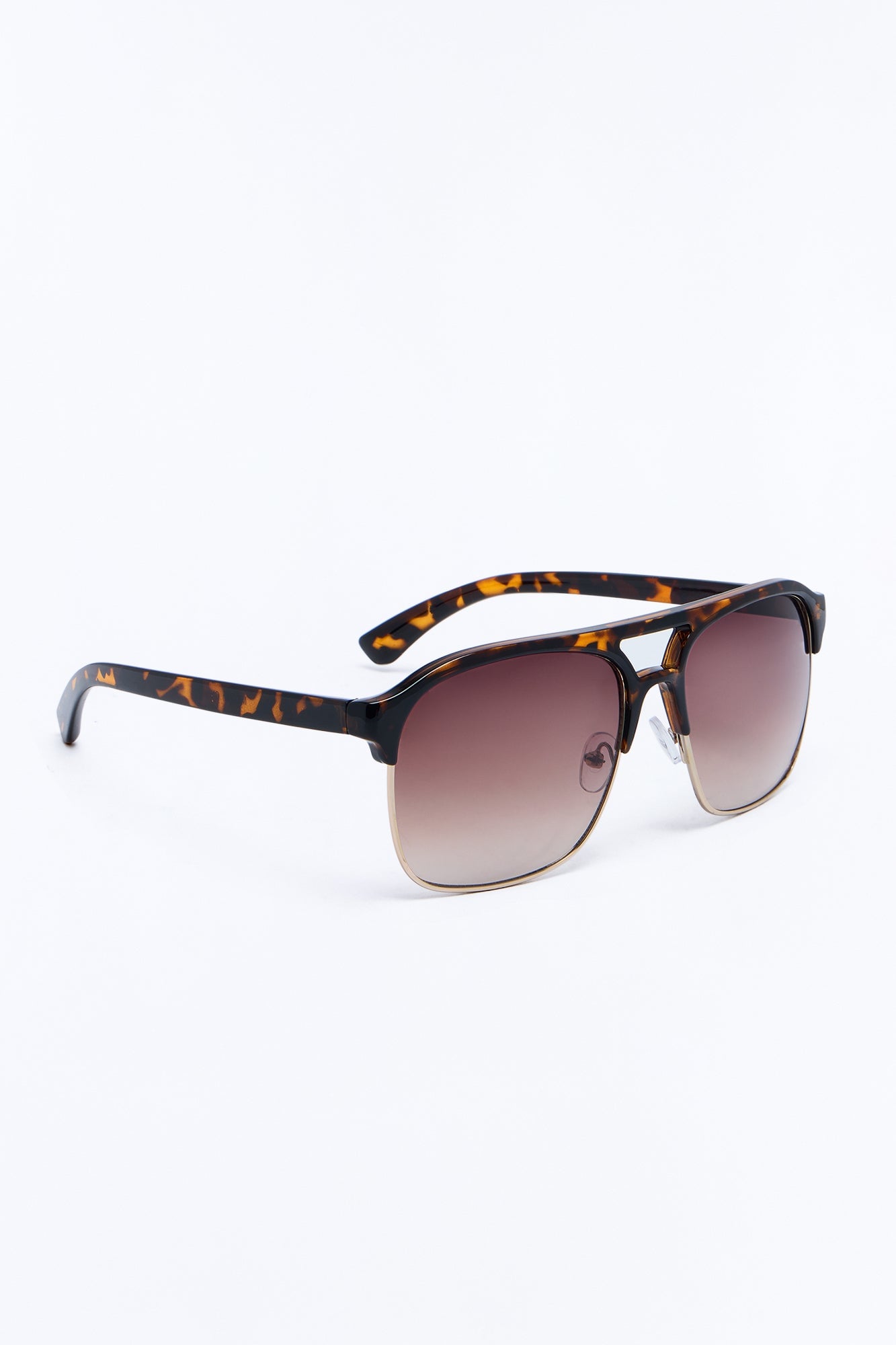 Show Face Aviator Sunglasses - Tortoise/Brown image 4