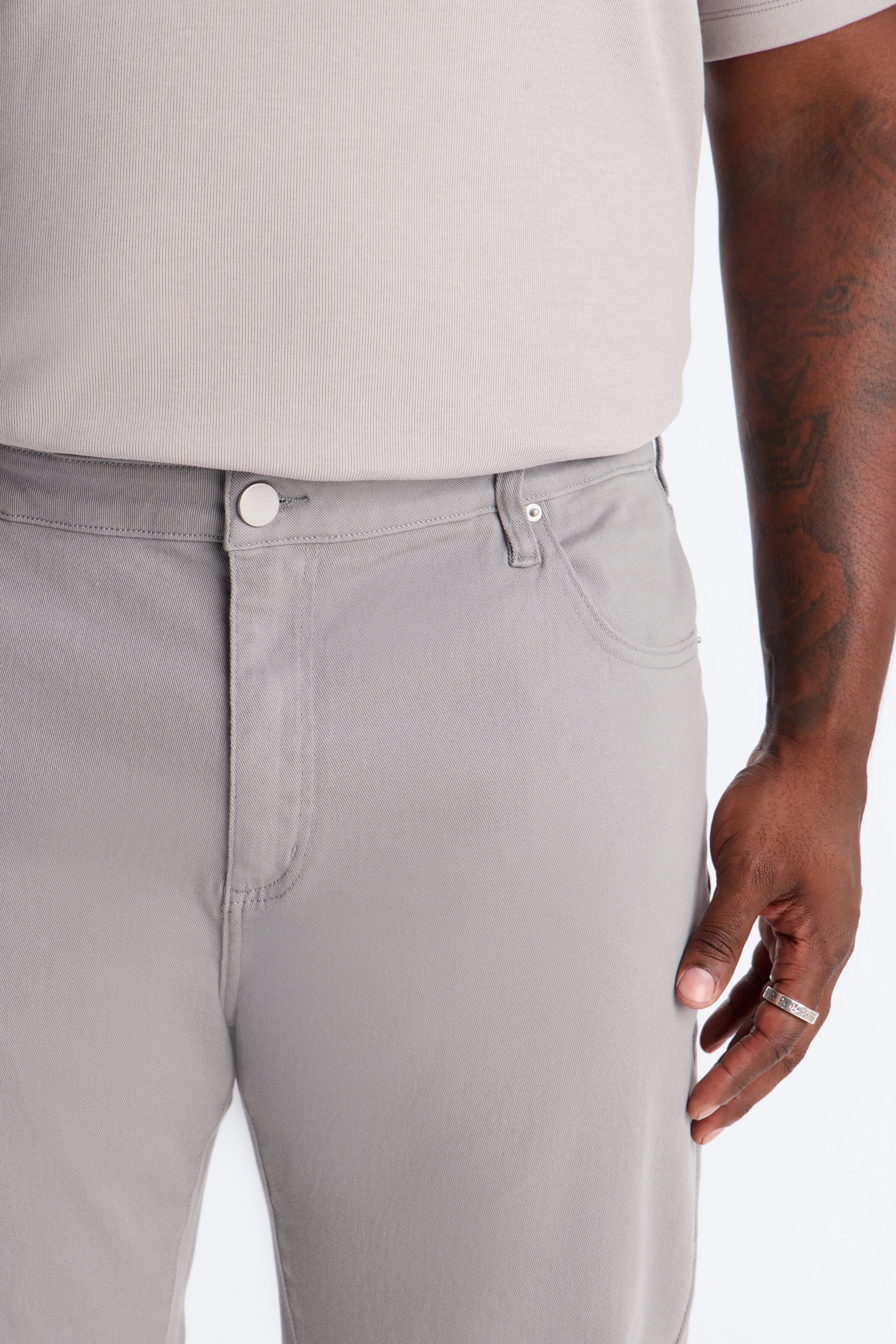 Mike Straight Taper Jeans - Grey image 4