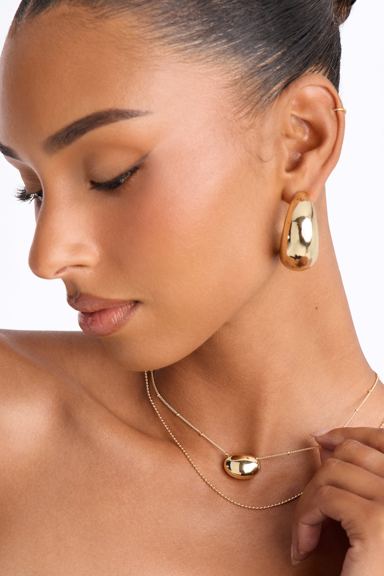 Heatwave Layered Necklace - Gold image 2