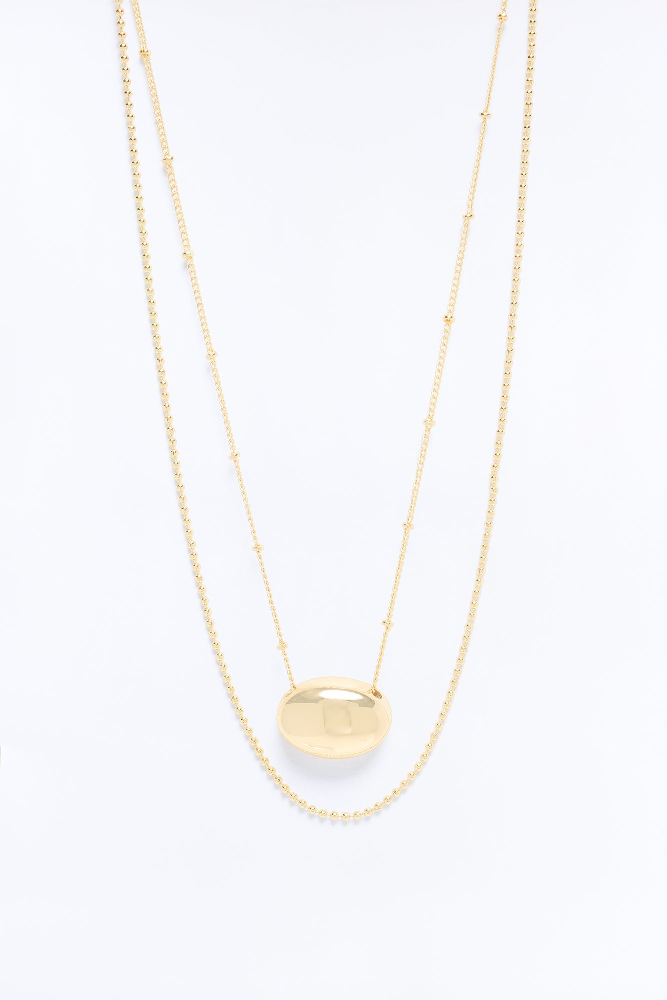 Heatwave Layered Necklace - Gold image 3