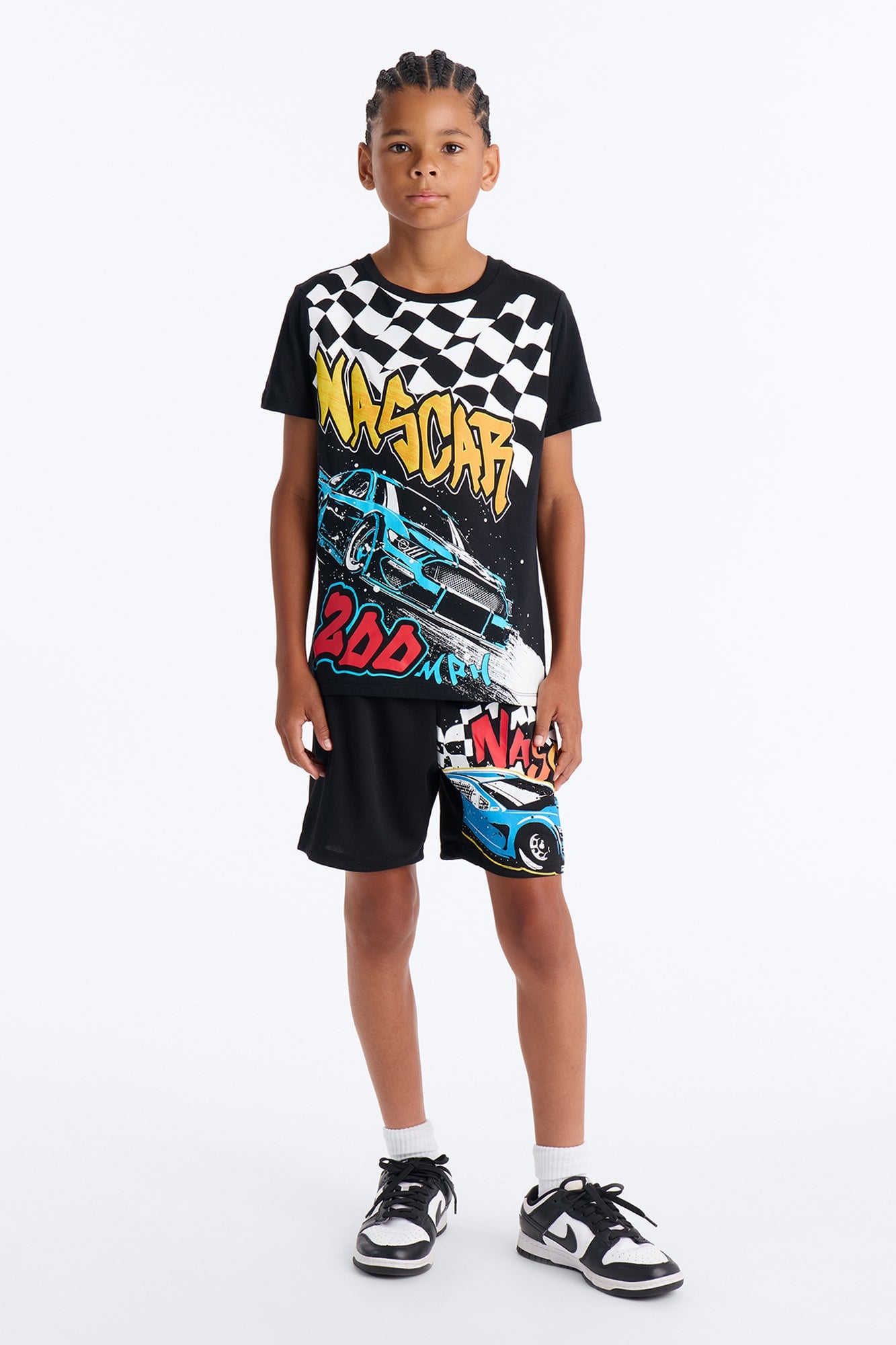 Mini Nascar 200 MPH Short Set - Black image 2