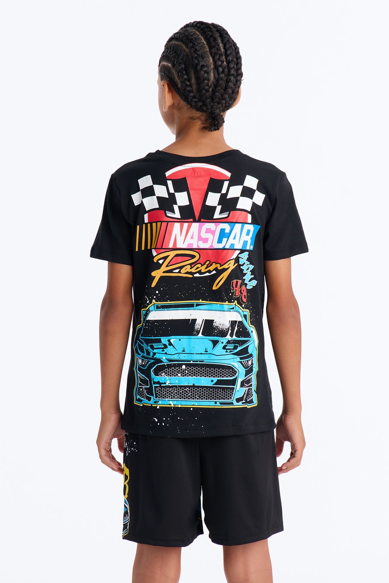 Mini Nascar 200 MPH Short Set - Black image 3