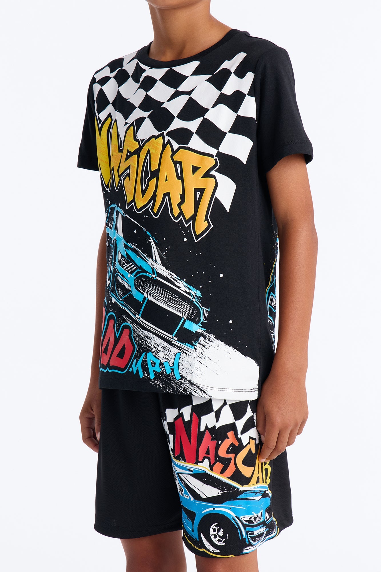 Mini Nascar 200 MPH Short Set - Black image 4