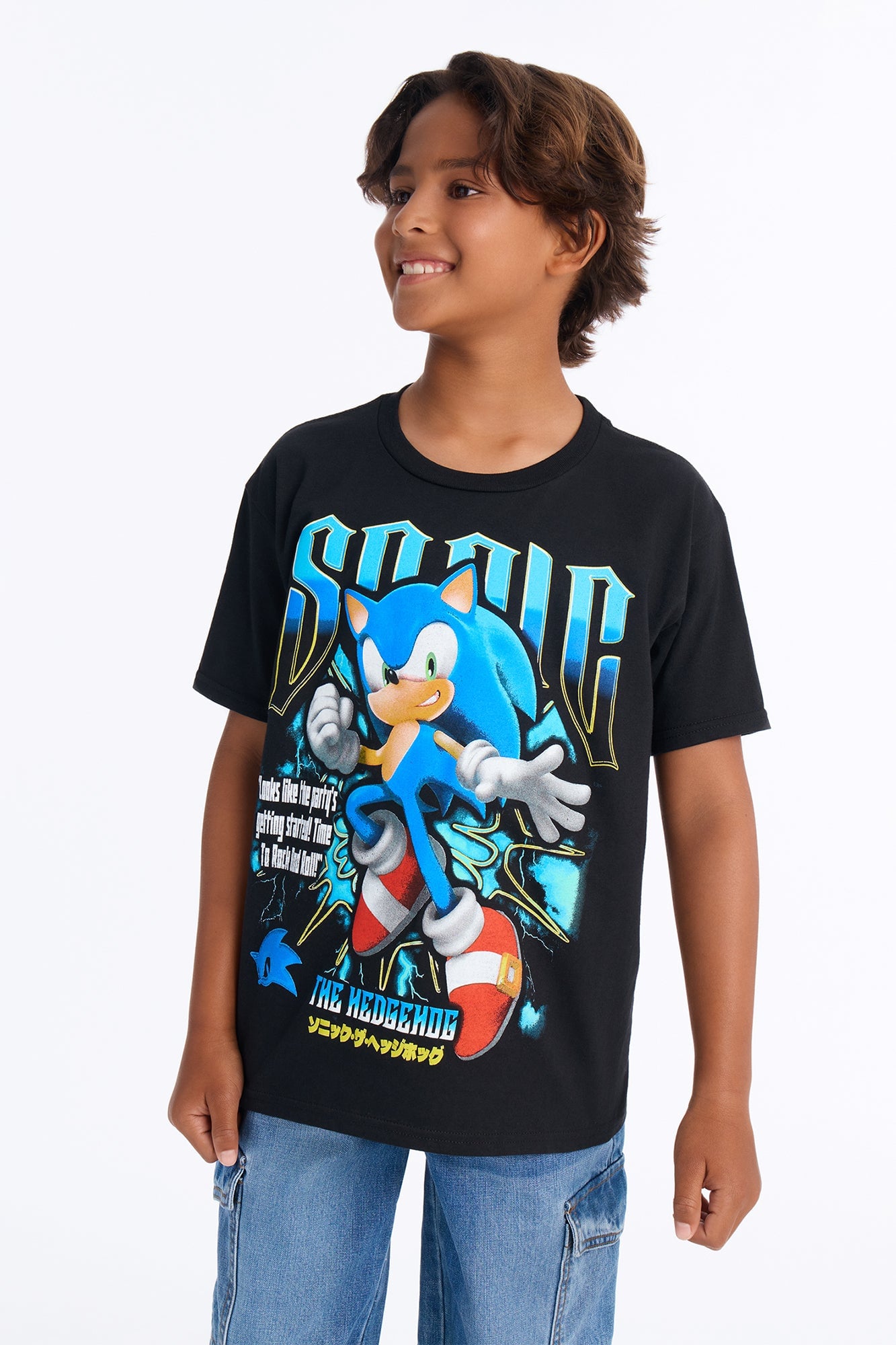 Mini Sonic Rock And Roll Short Sleeve Tee - Black image 1