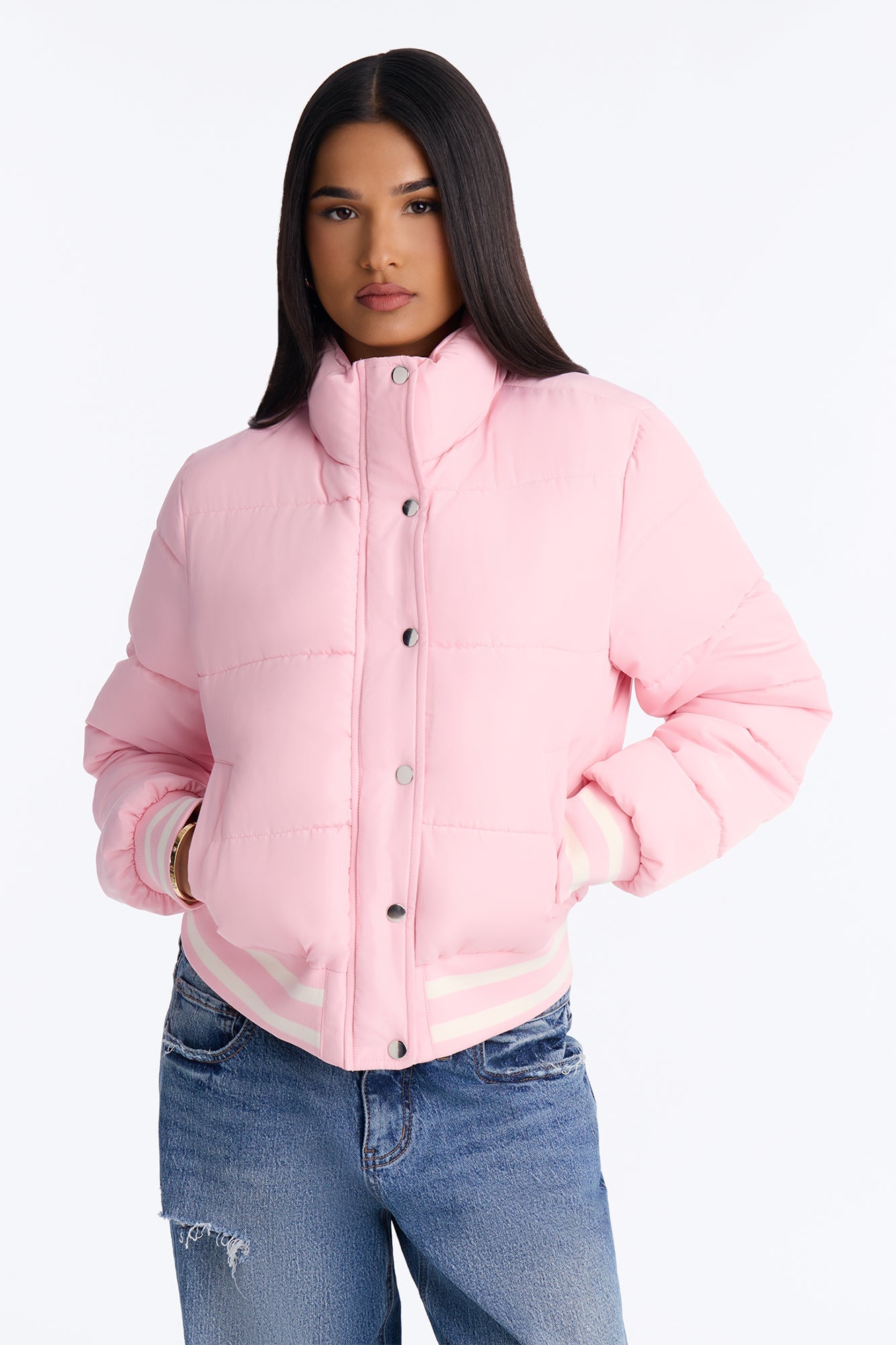Mrs. Jackson Puffer Jacket - Mauve image 5