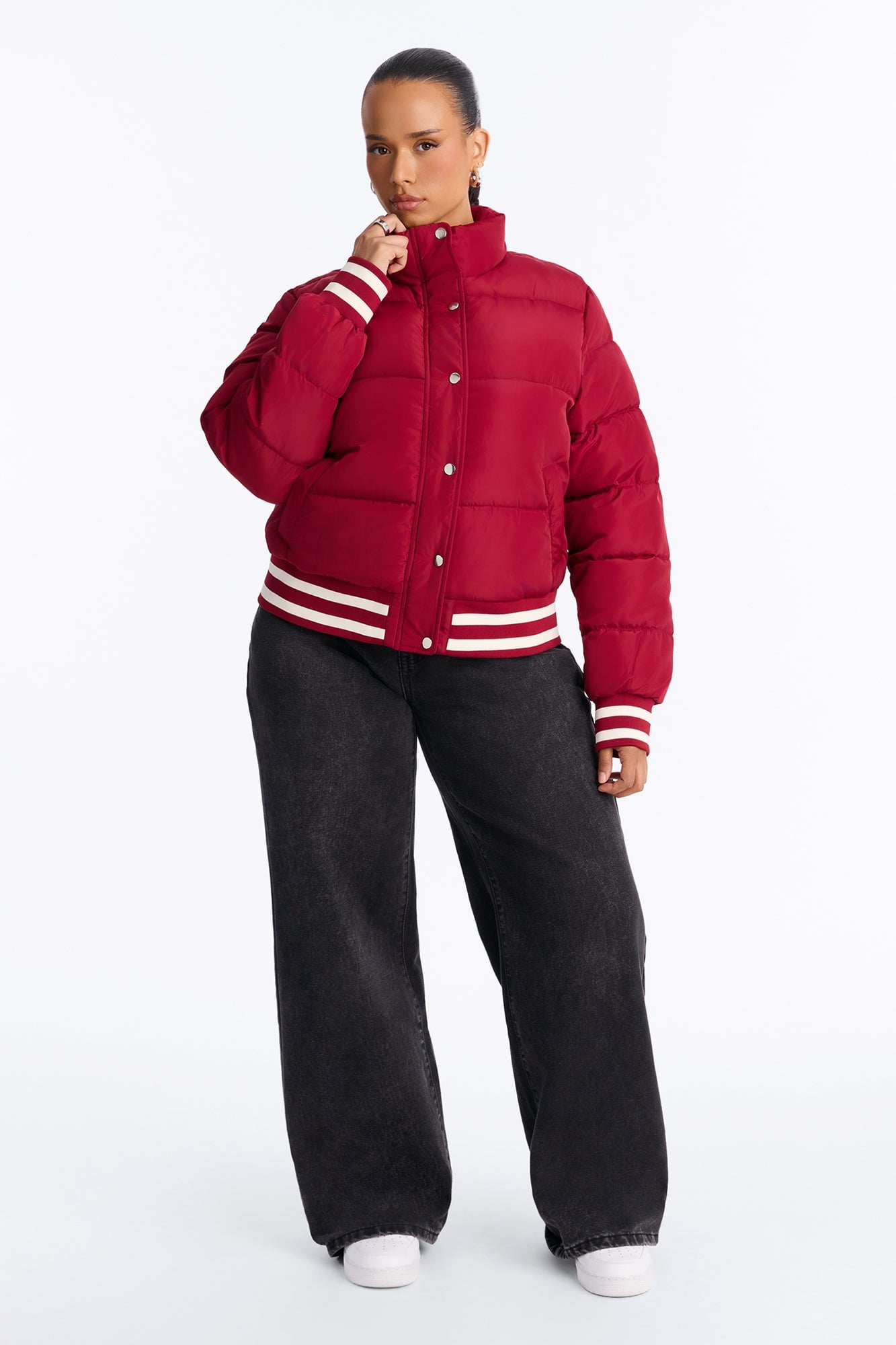 Mrs. Jackson Puffer Jacket - Red image 2