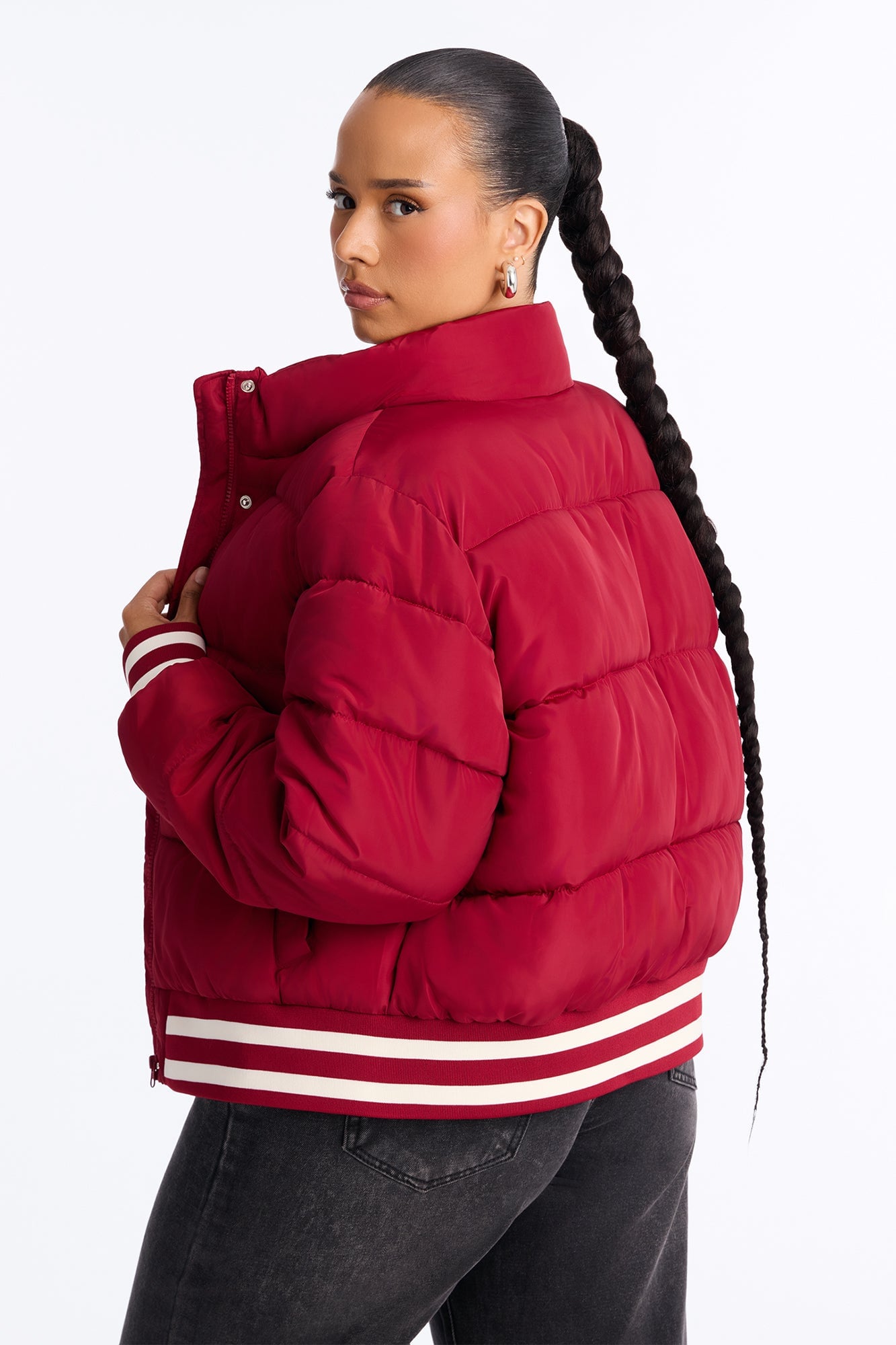 Mrs. Jackson Puffer Jacket - Red image 4
