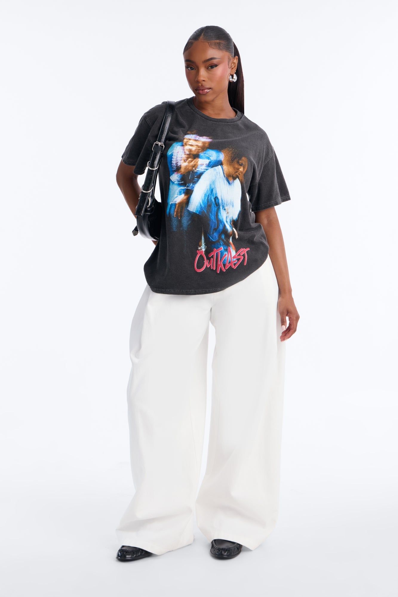 Outkast Blur Pose Washed Tee - Black image 5