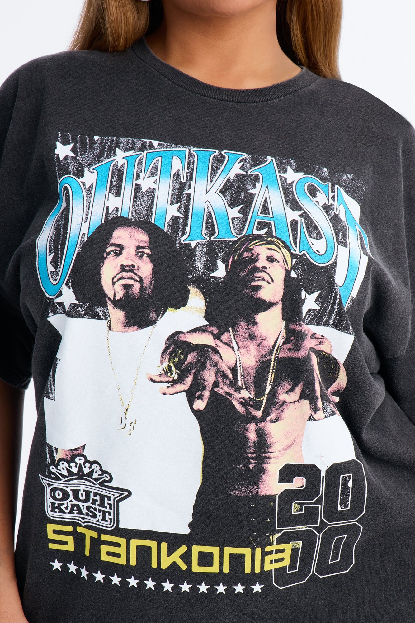Outkast Album Pose Washed Tee - Black image 4