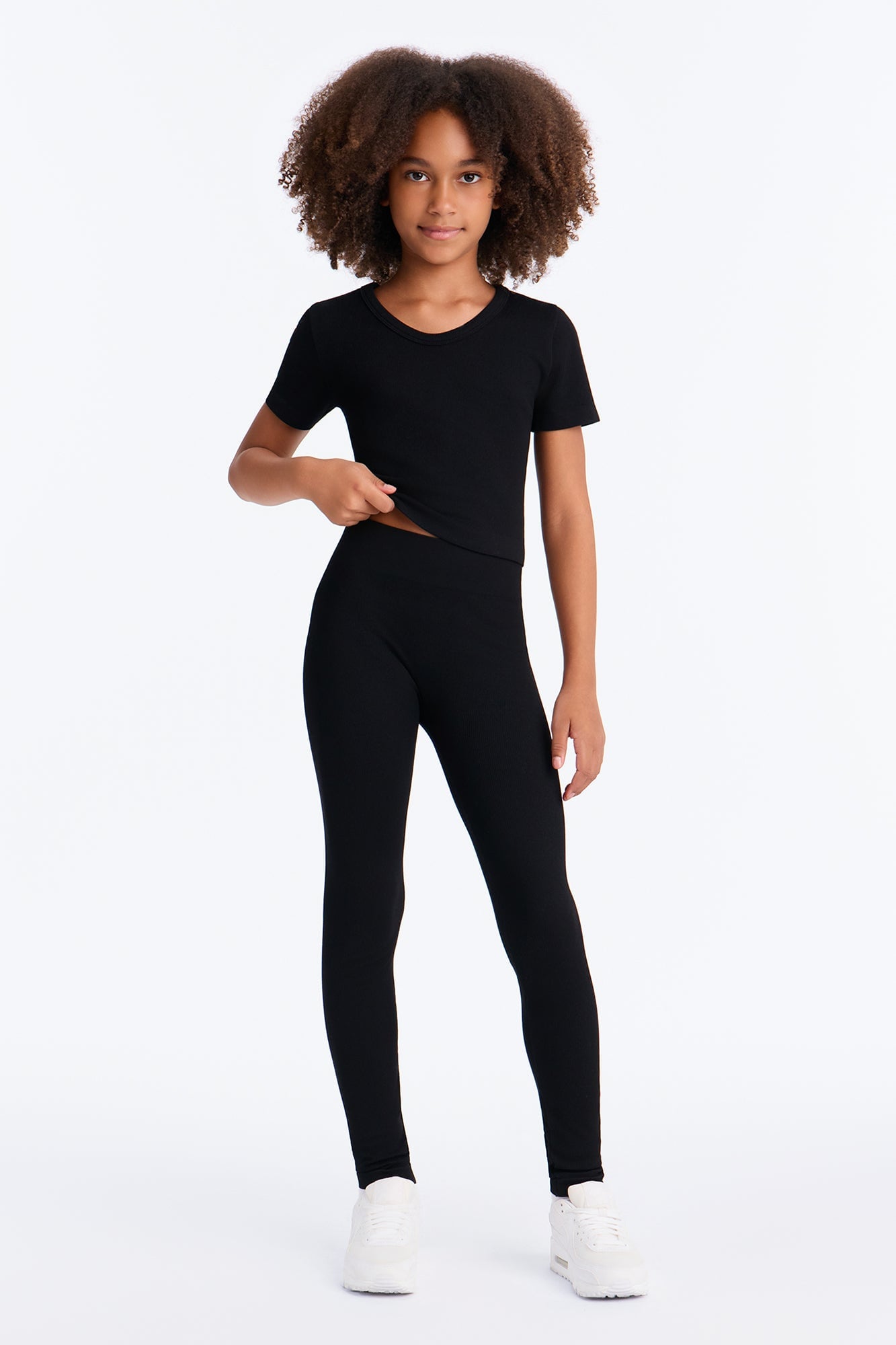 Mini Alisa Seamless Legging Set - Black image 1