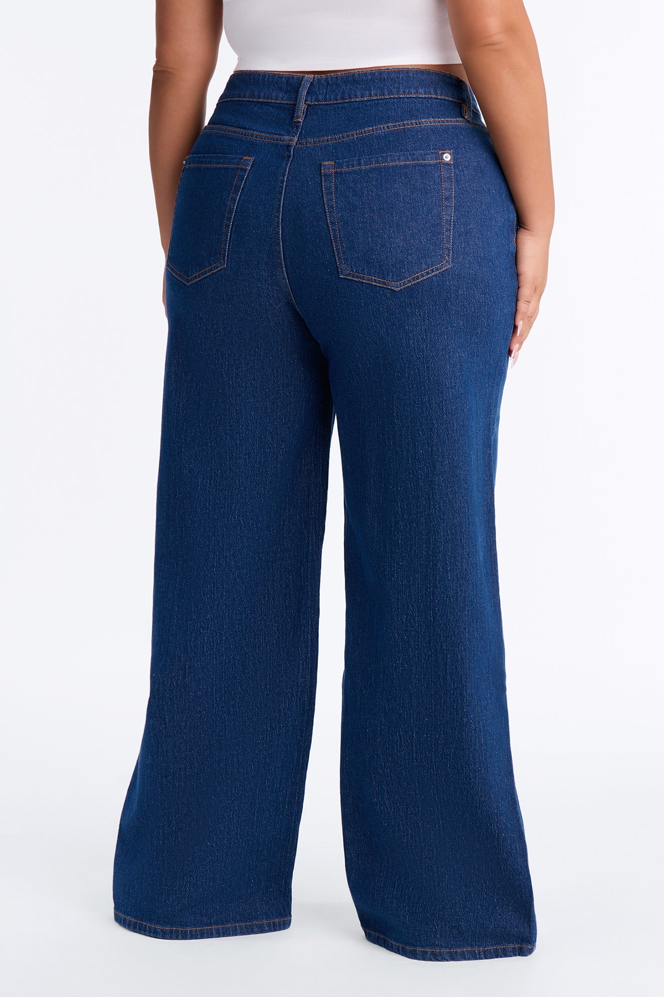 Next Chapter Baggy Wide Leg Jeans - Dark Denim image 4