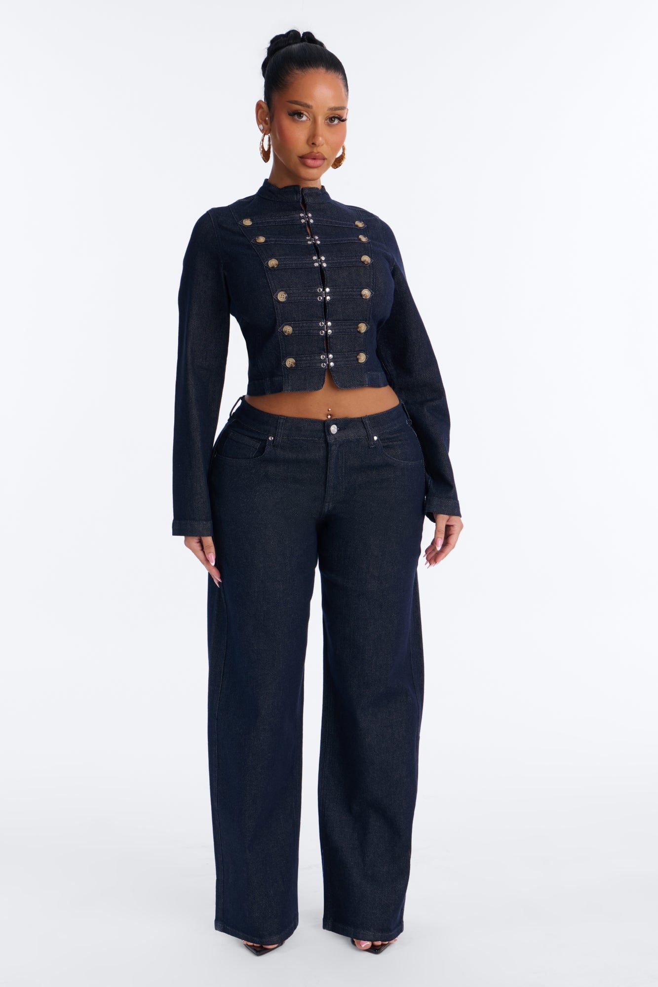Frankie Denim Pant Set - Dark Wash image 5