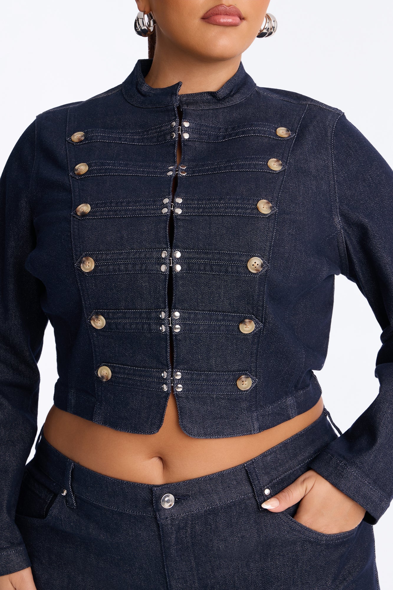 Frankie Denim Pant Set - Dark Wash image 4