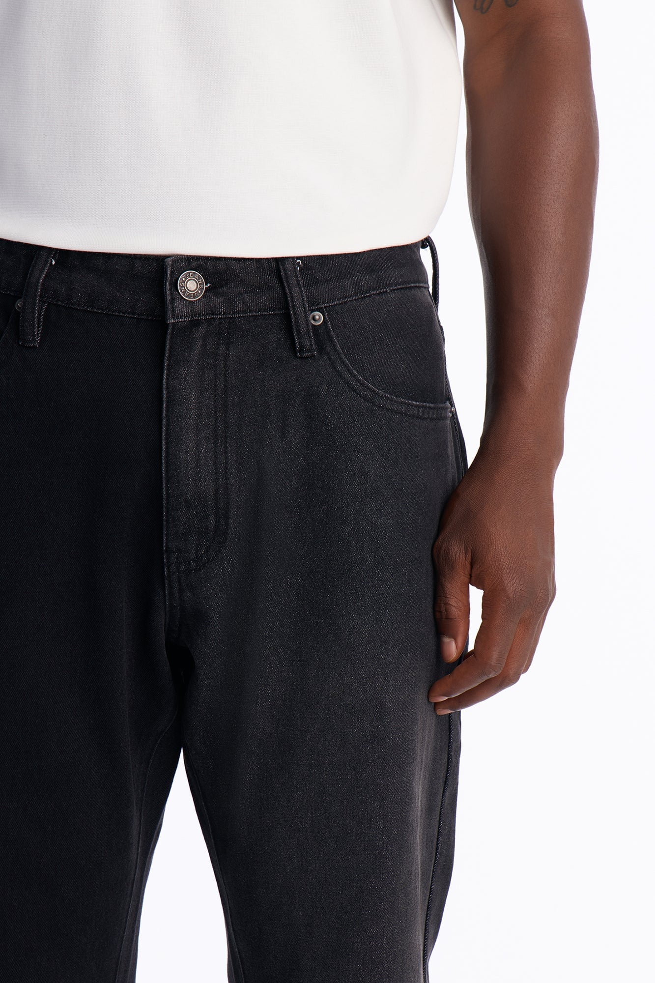 Straight Flare Shadow Shaded Jean - Black Wash image 7