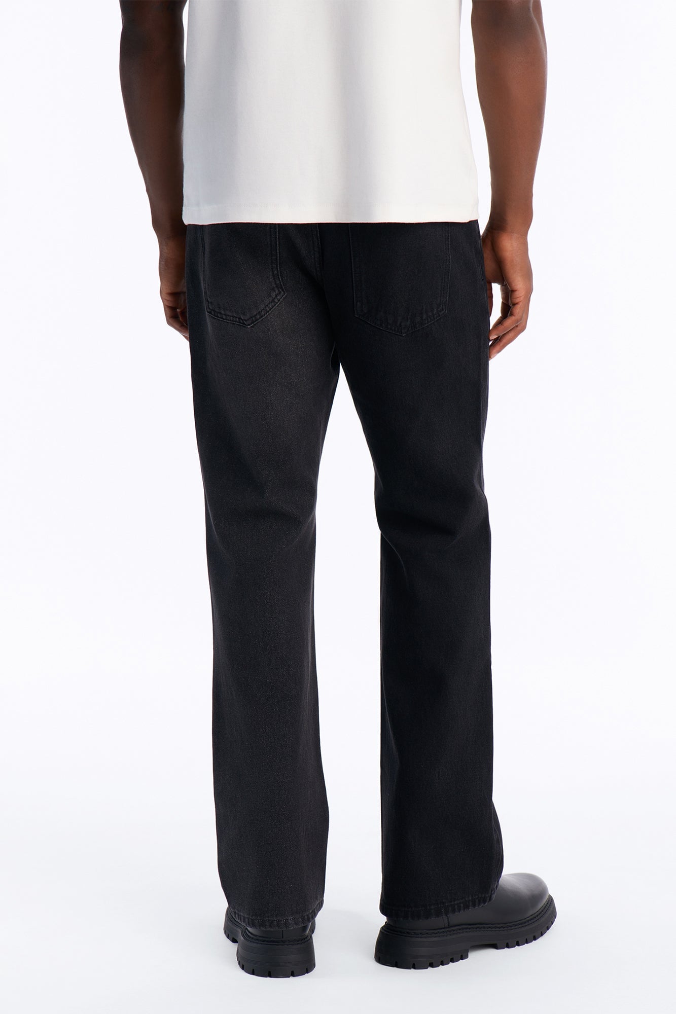 Straight Flare Shadow Shaded Jean - Black Wash image 8
