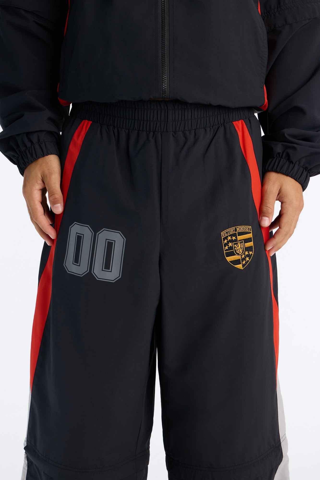 Baggy Victory Mindset Convertible Track Pant - Black/combo image 8