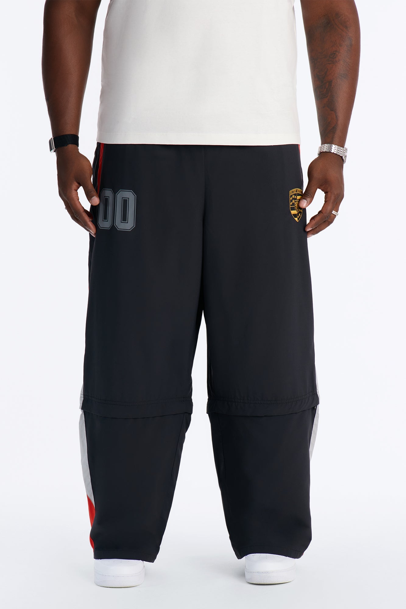 Baggy Victory Mindset Convertible Track Pant - Black/combo image 2