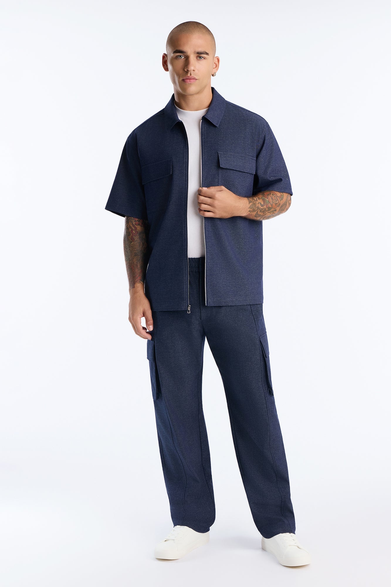 Moderne Cargo Straight Trouser - Navy image 9