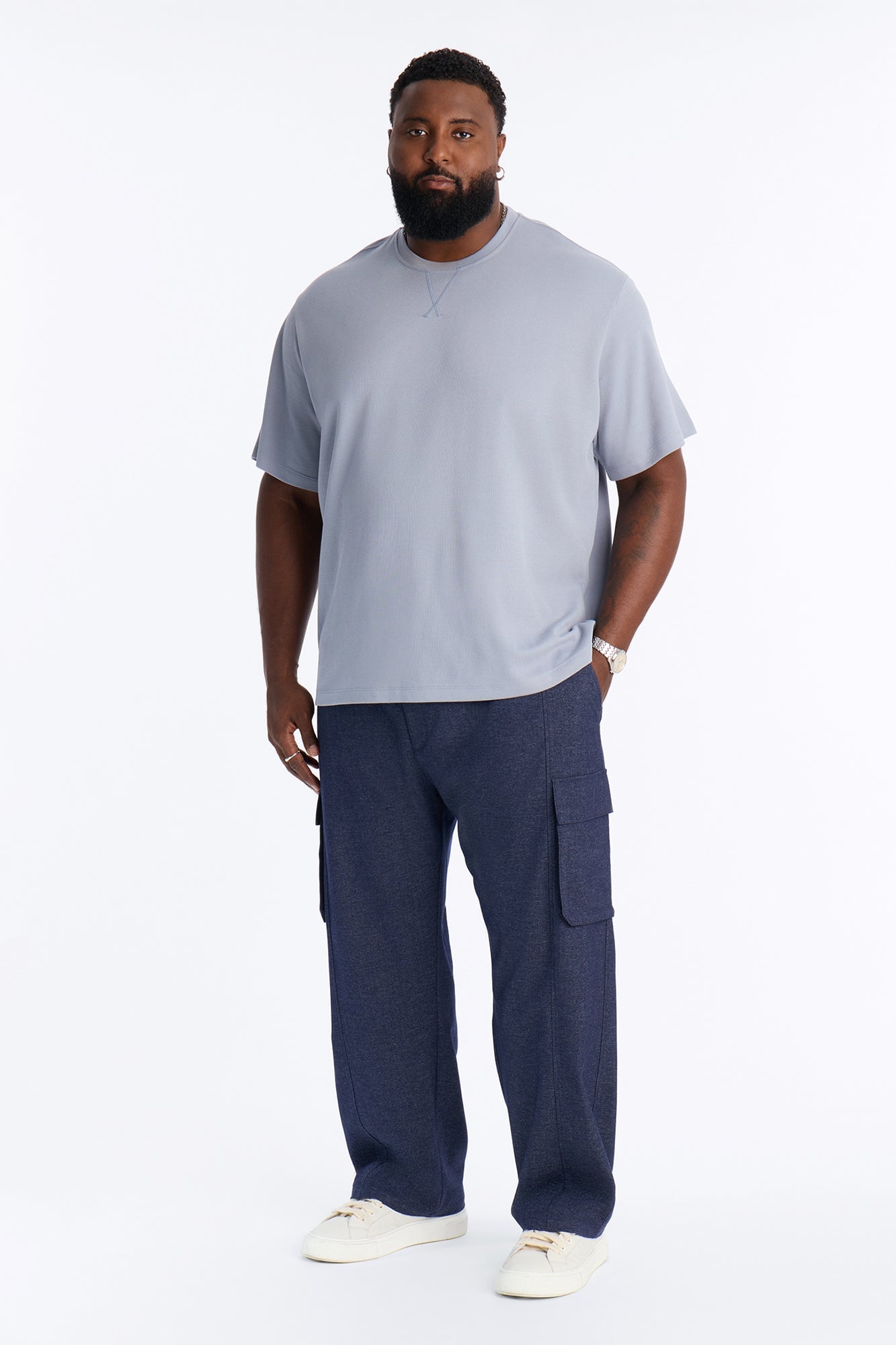 Moderne Cargo Straight Trouser - Navy image 1
