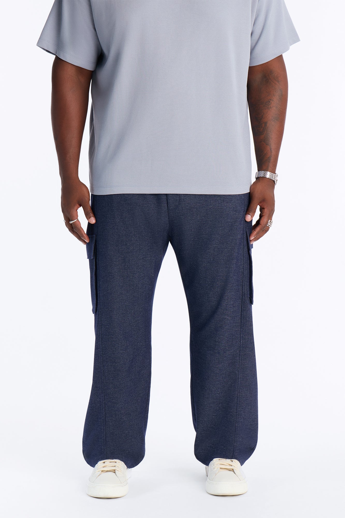 Moderne Cargo Straight Trouser - Navy image 2