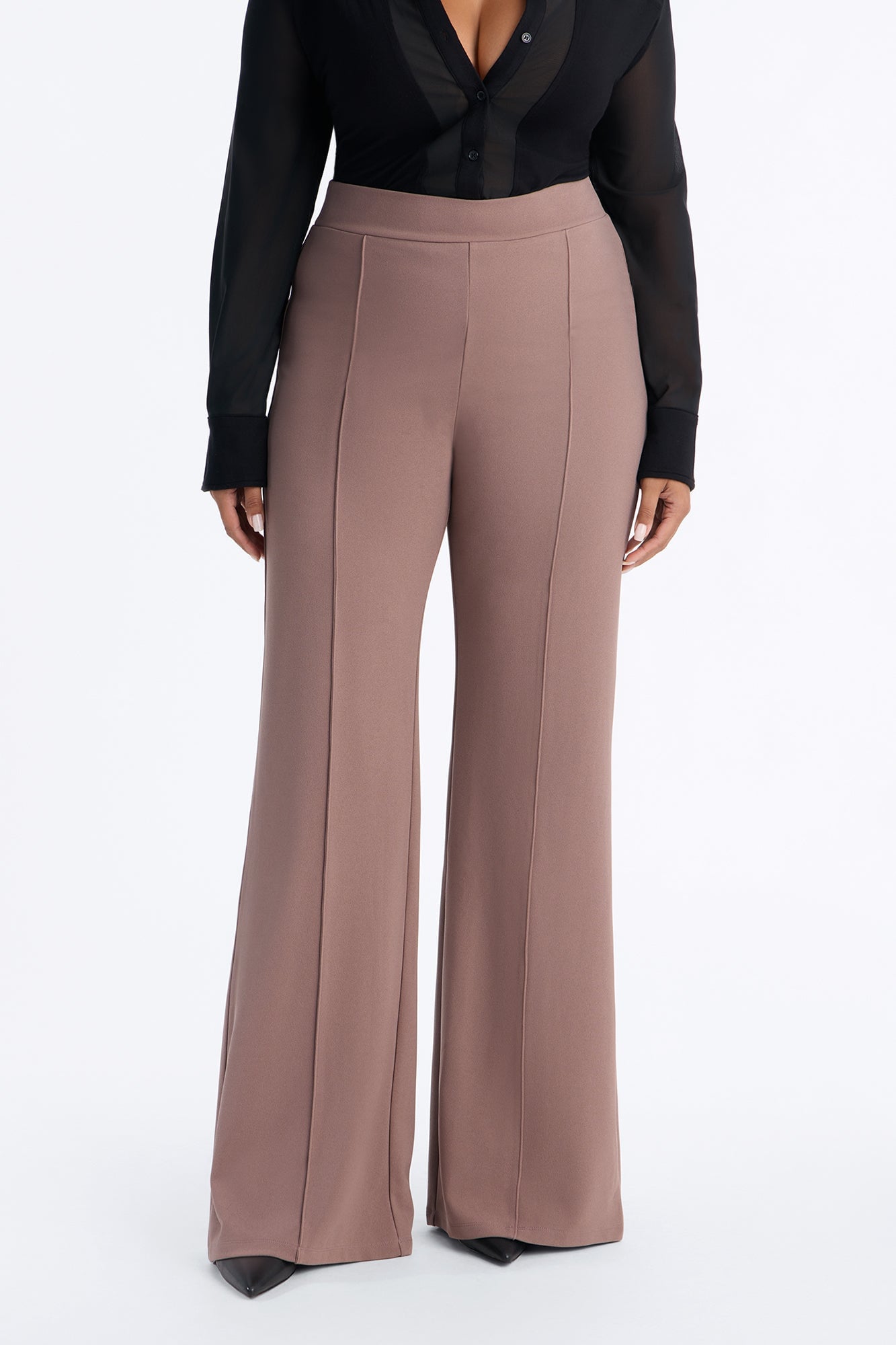 Tall Victoria High Waisted Dress Pants - Caffe image 2