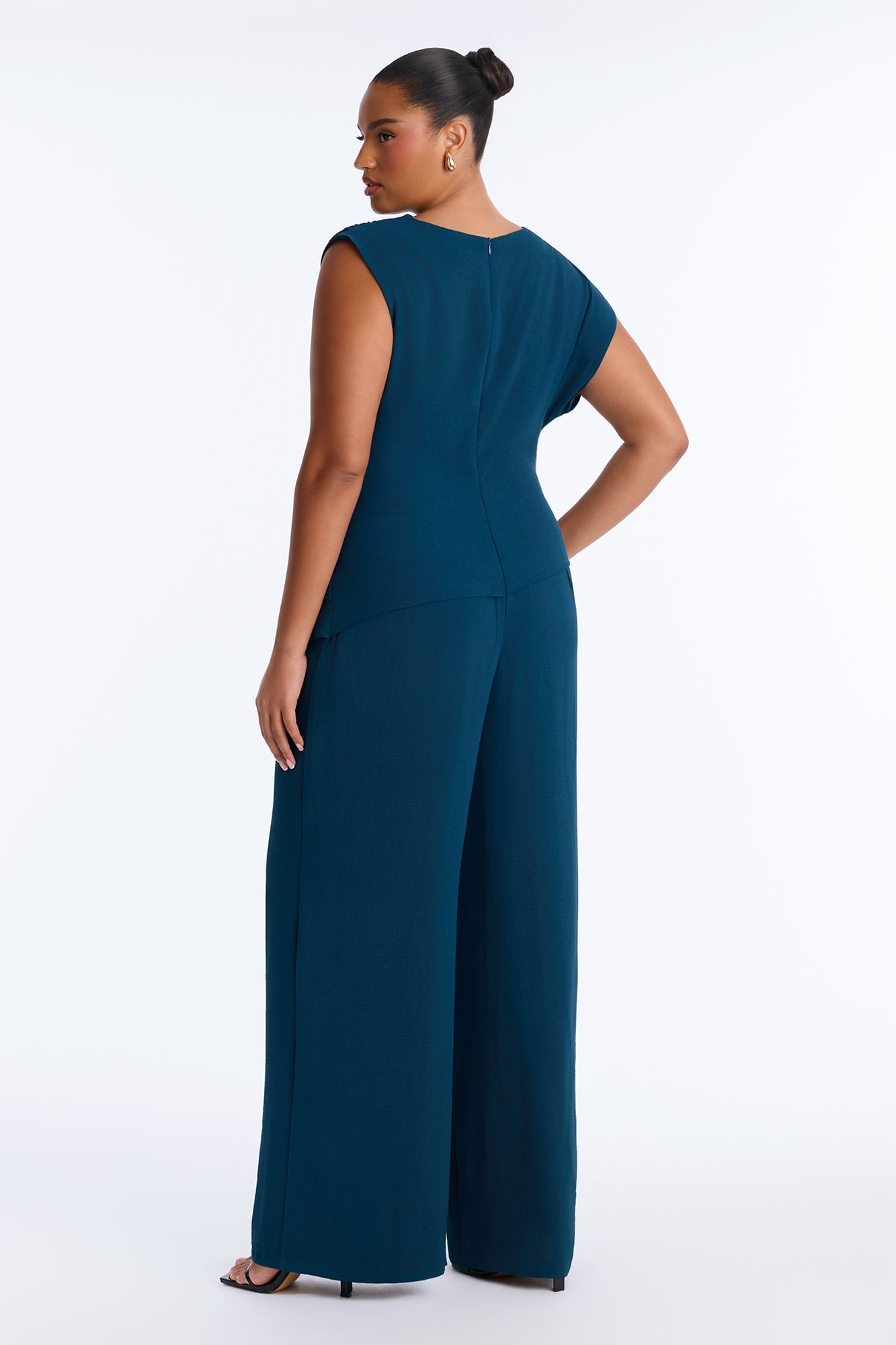 Best Influence High Neck Jumpsuit - Navy image 4