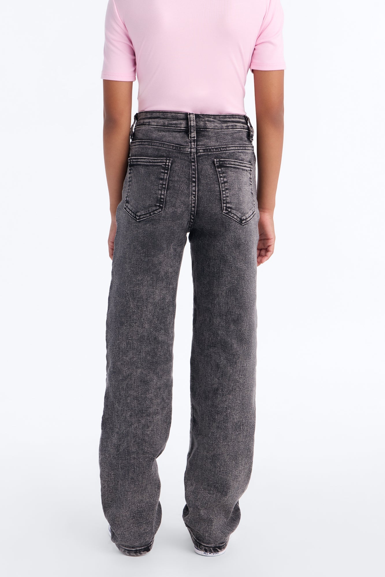 Mini Covered In Bows Straight Leg Jeans II - Black image 3