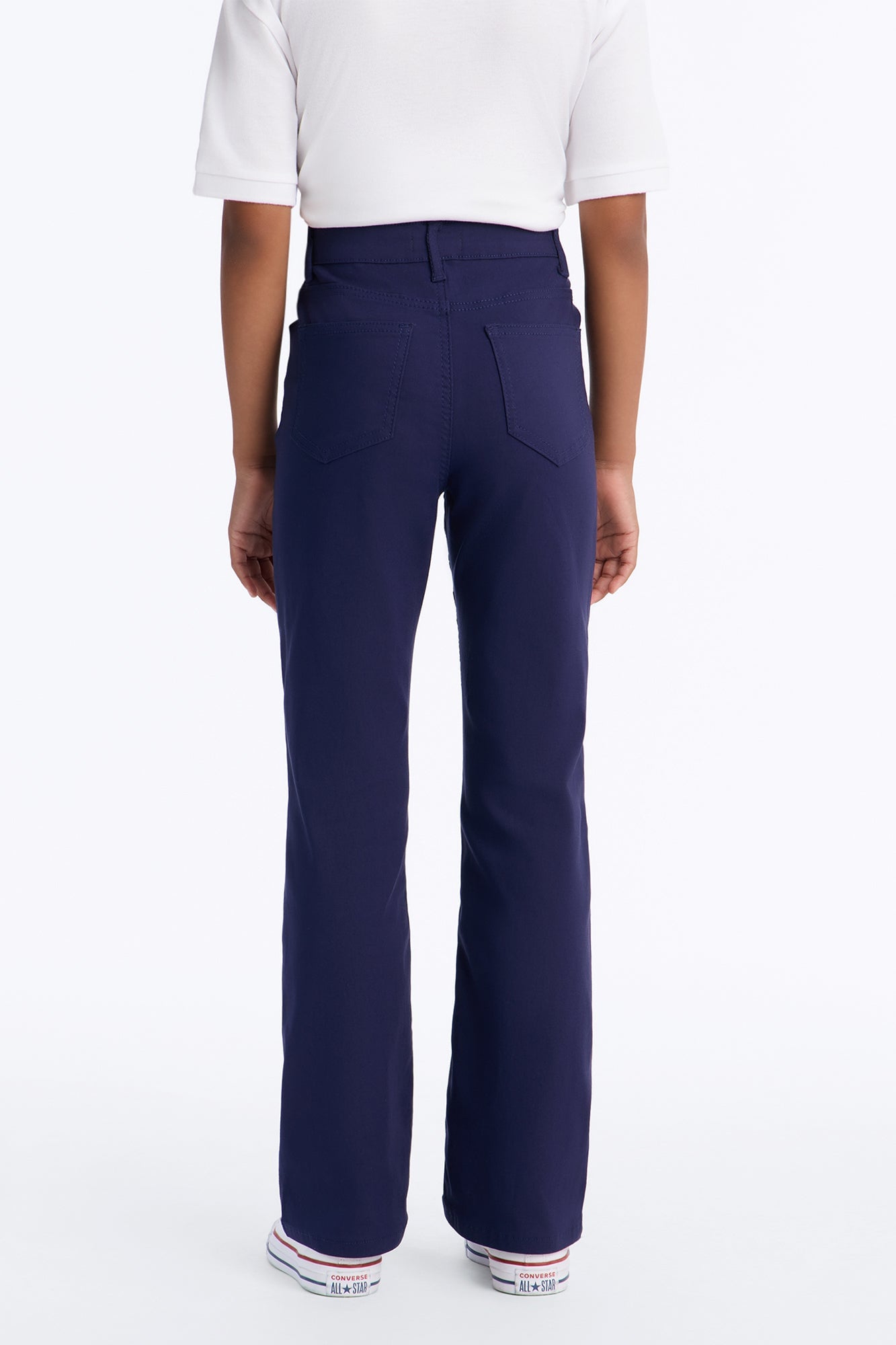 Mini Looking Forward To It Flare Leg Pants - Navy image 3