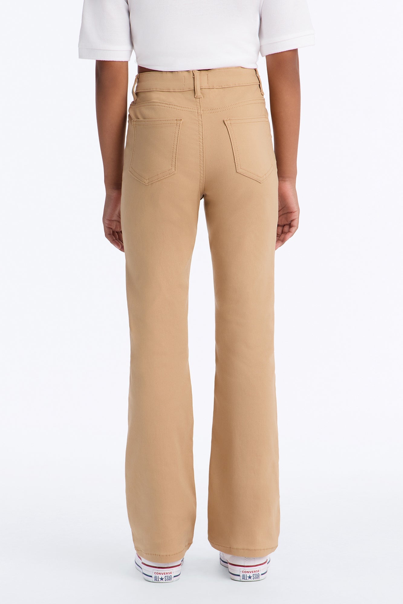 Mini Looking Forward To It Flare Leg Pants - Tan image 3