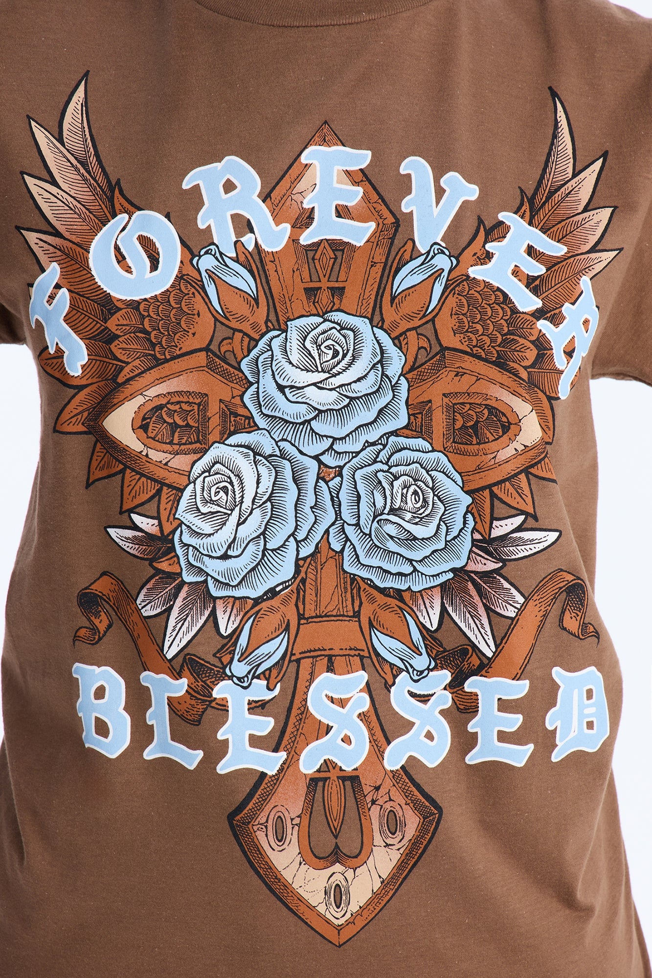 Forever Blessed Graphic Tee - Chocolate image 6