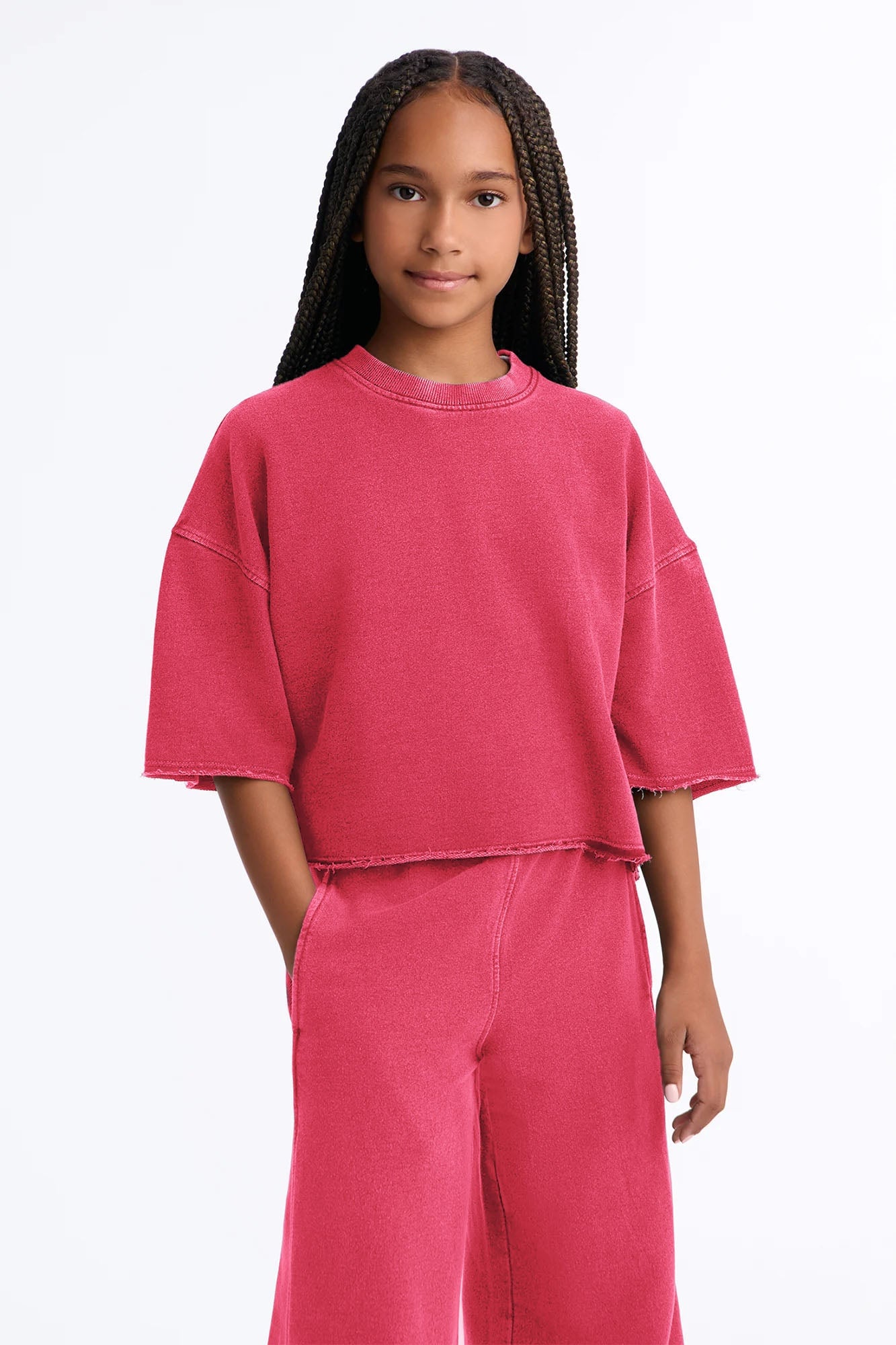 Mini Strollin' Around Pant Set - DarkRed image 2