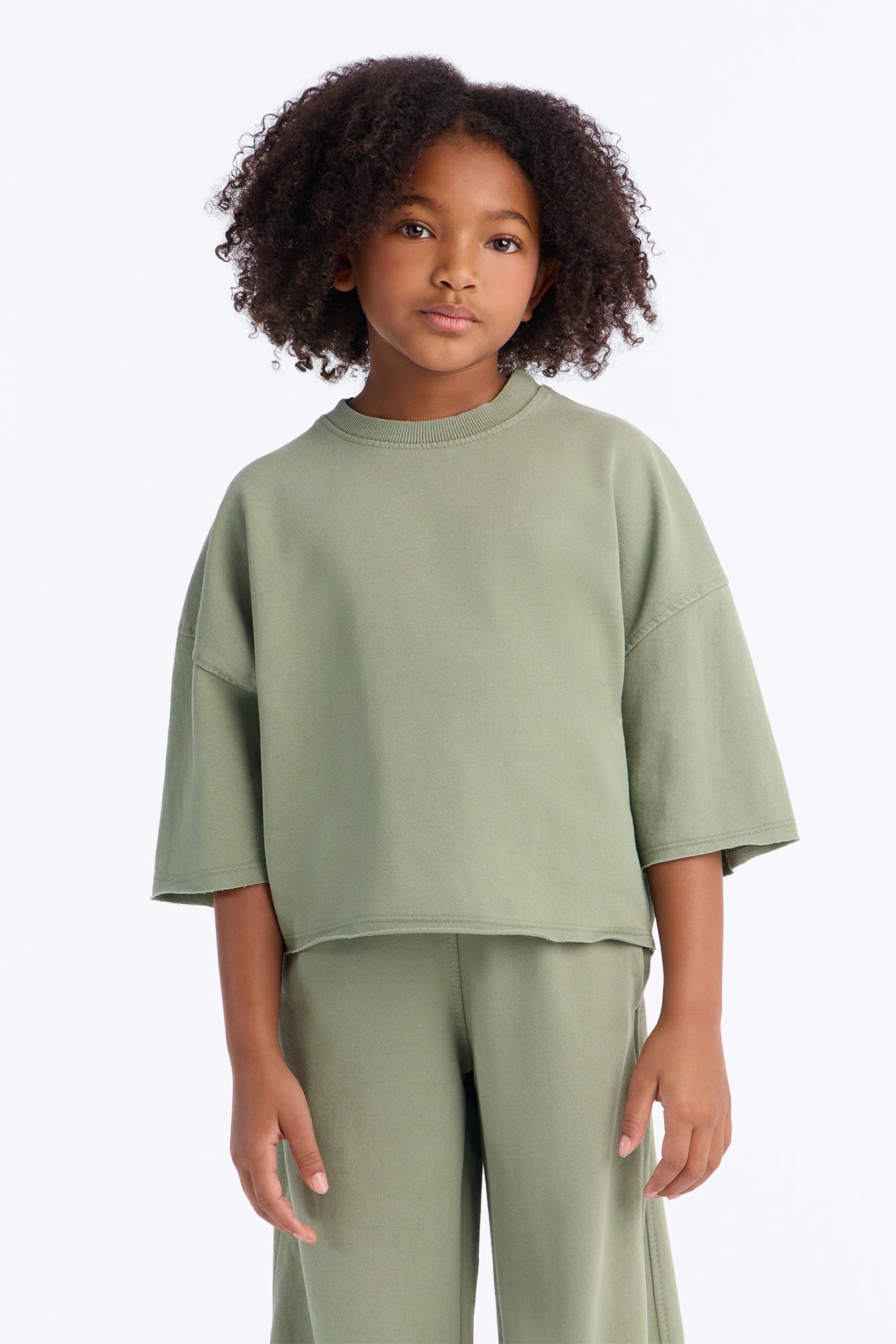 Mini Strollin' Around Pant Set - Sage image 2