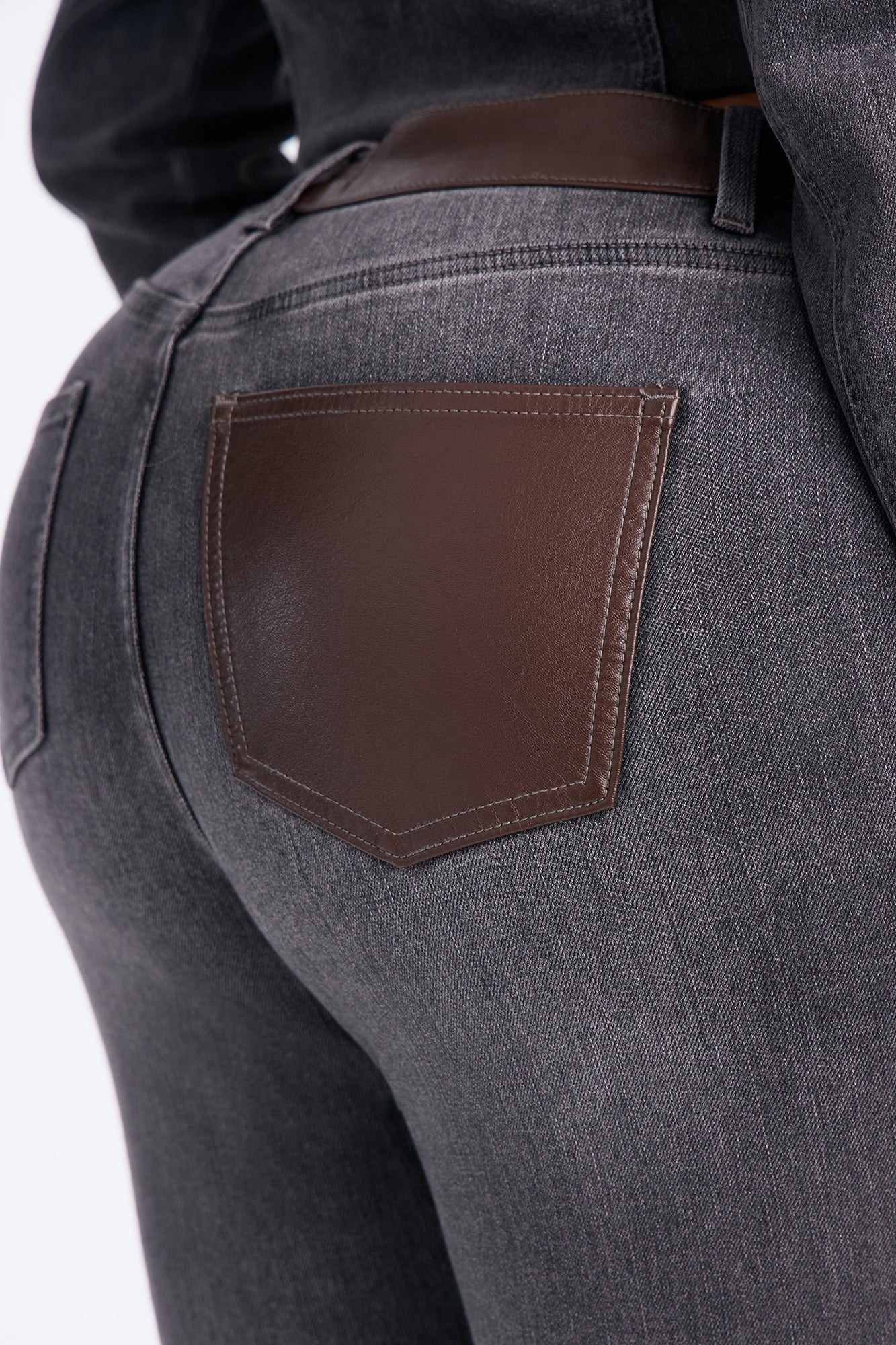 Power Stance High Rise Skinny Jeans - Grey image 3