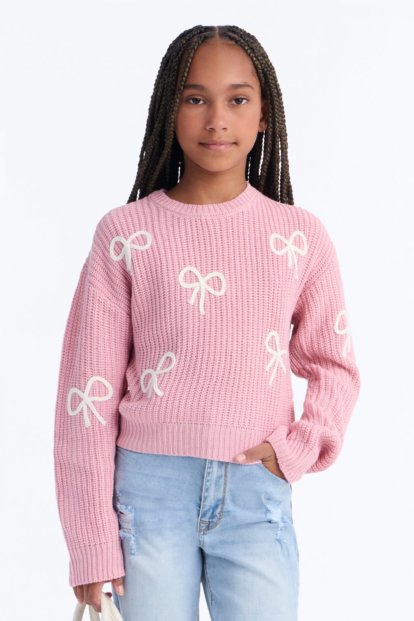 Mini Daydreams Pullover Sweater - Blush image 2