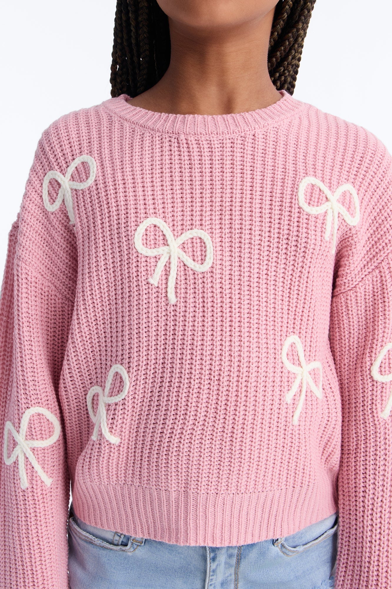 Mini Daydreams Pullover Sweater - Blush image 4