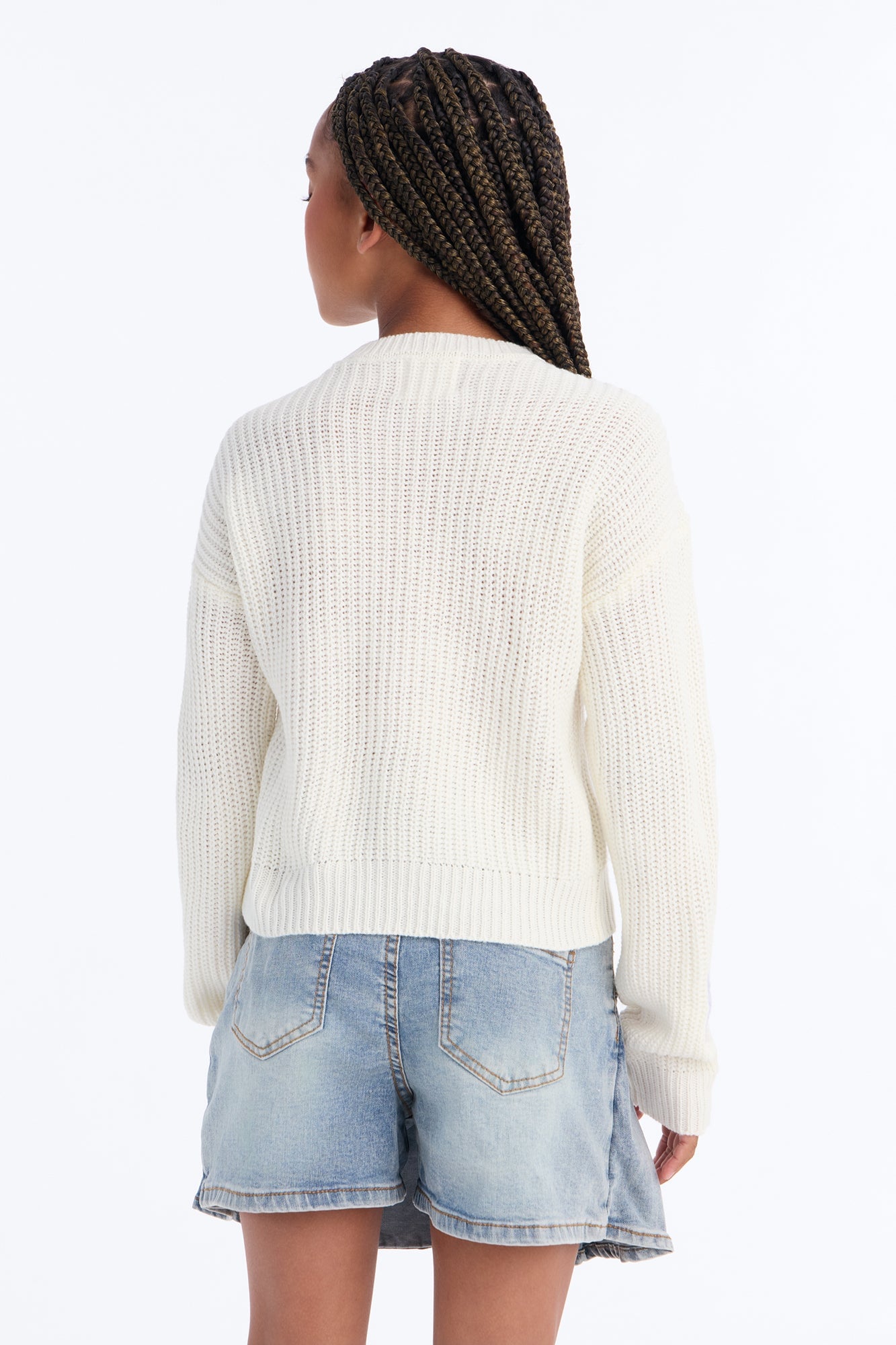 Mini Brilliant Bouquet Pullover Sweater - Ivory image 3