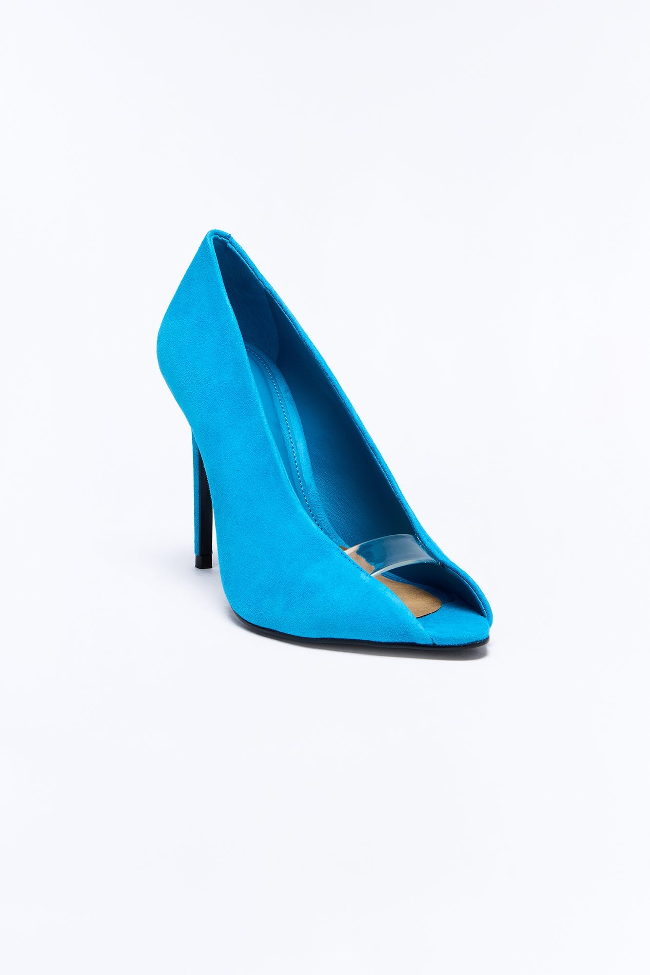 Steve Madden Santino Peep Toe Heels - Blue image 4