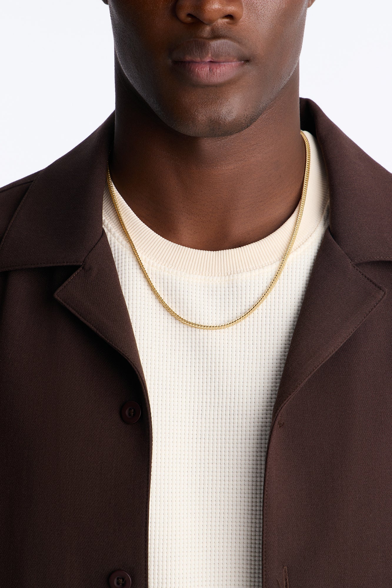 22″ Franco Chain 3 MM Necklace - Gold image 1