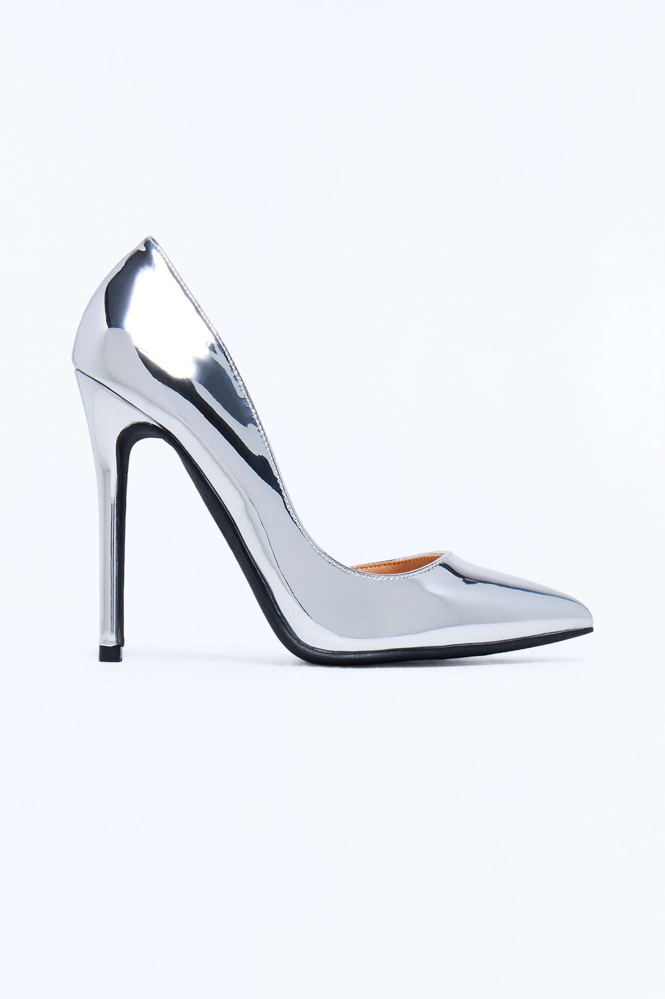 Sofinie Patent Stiletto Pumps - Silver image 1